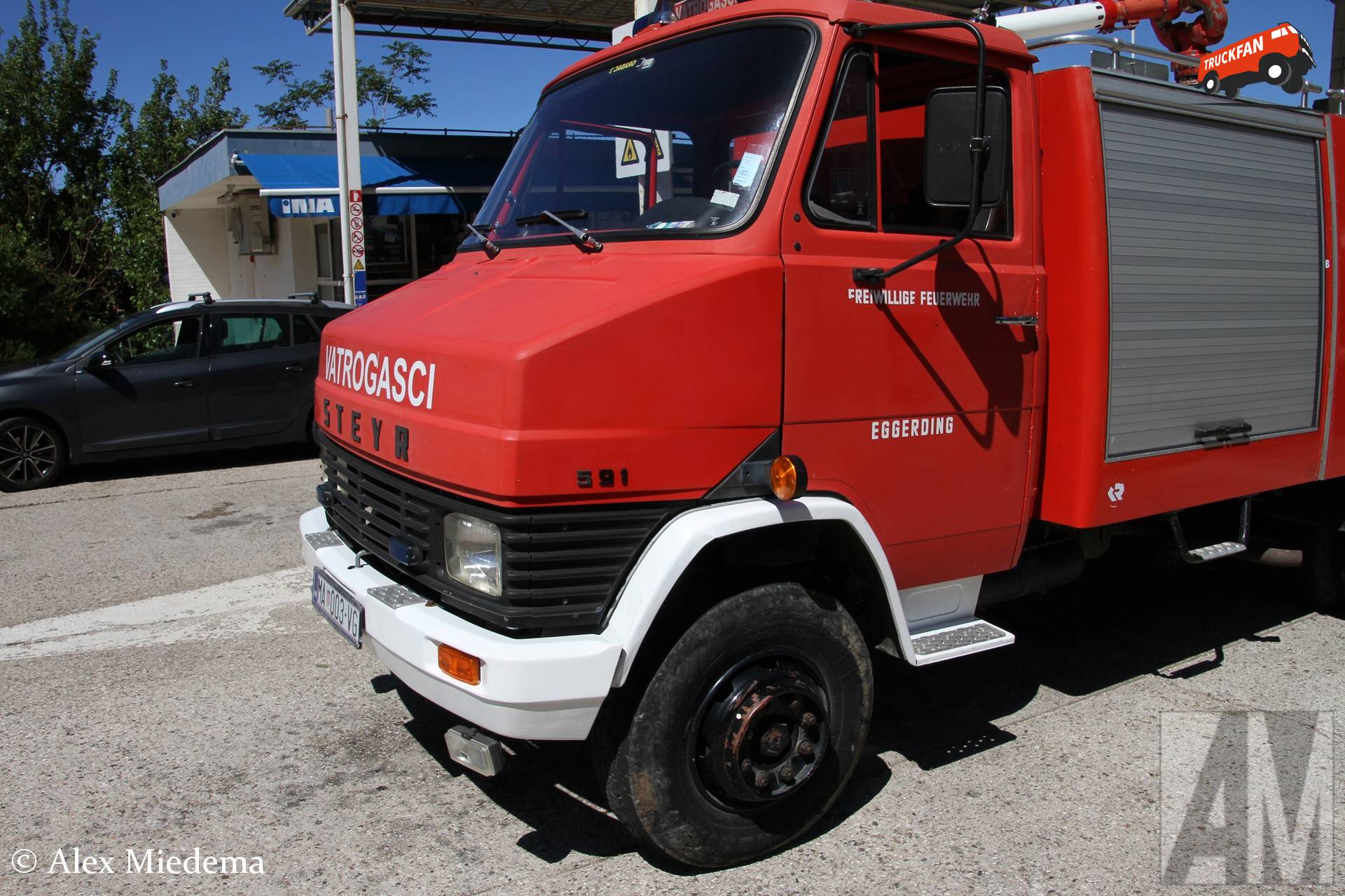 Brandweerwagen Steyr 591 Gradac Kroatië