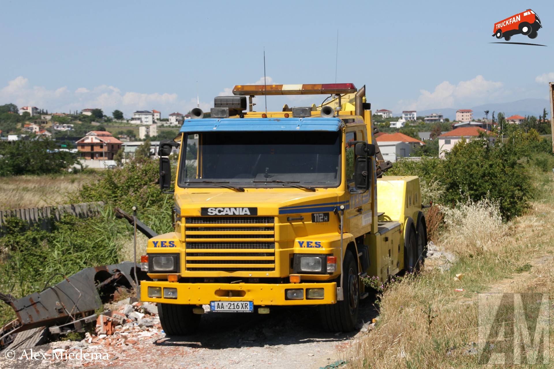 Scania T112 truck in Durrës Albania