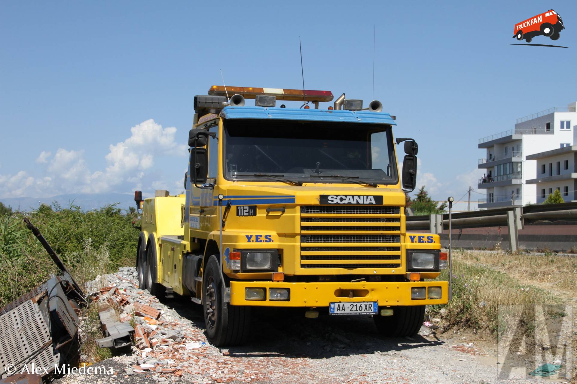 Scania T112 truck in Durrës, Albania