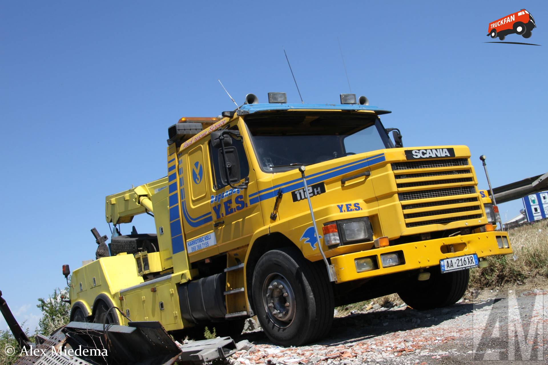 Scania T112 truck in Durrës, Albanië