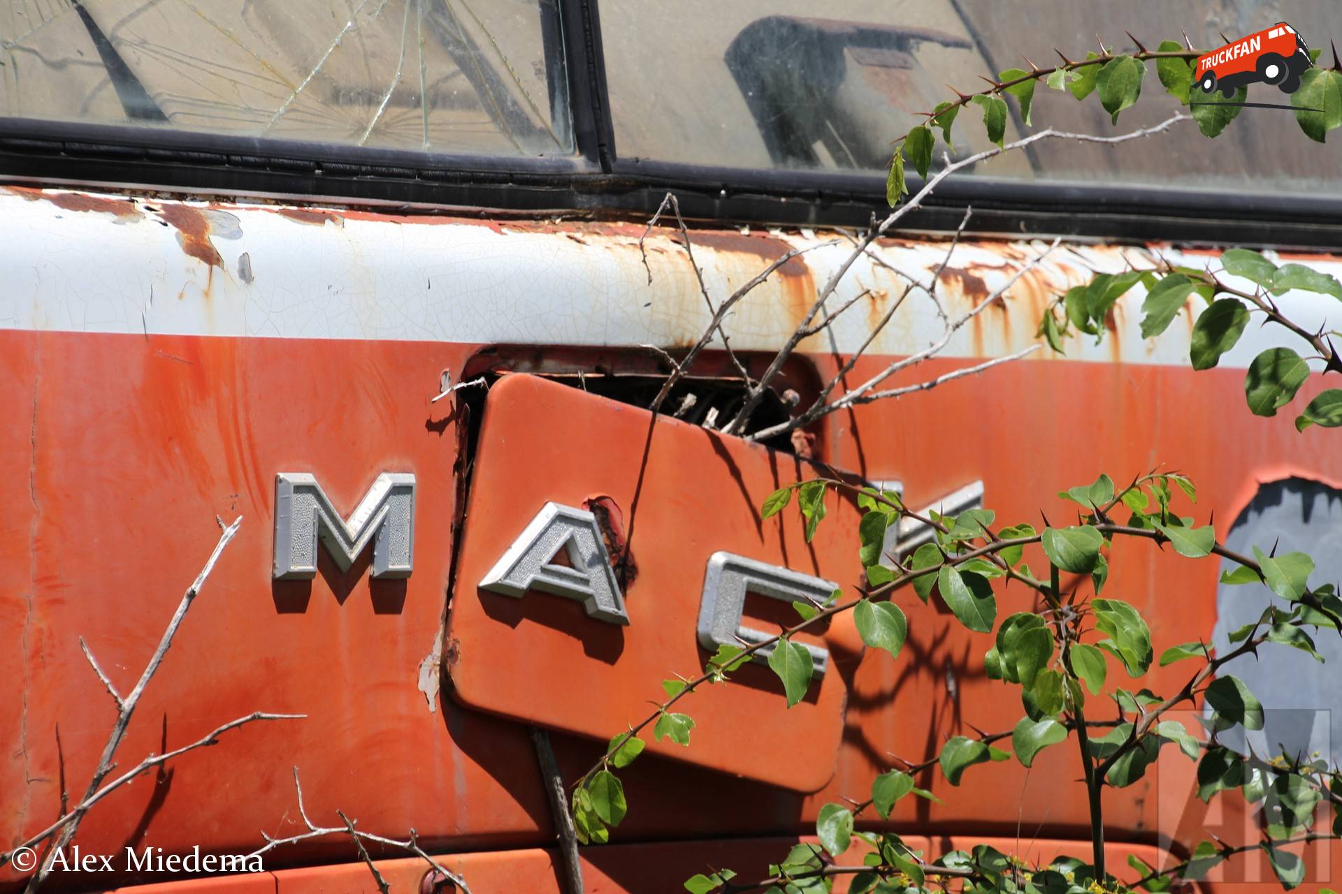 Mack F-serie met Mack logo, Trsteno