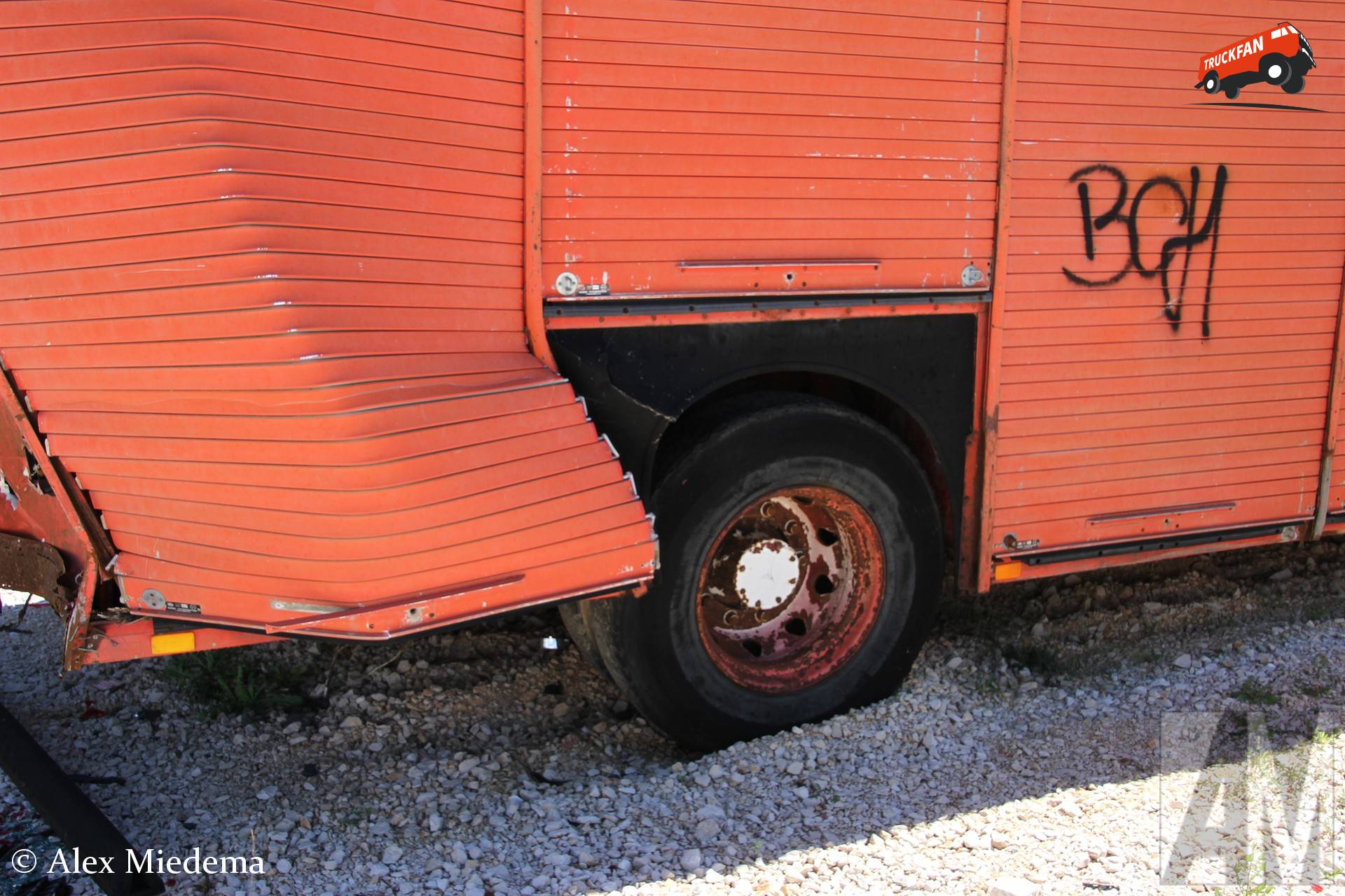 Mercedes-Benz NG vrachtwagen met Titgemeyer opbouw in Kroatië