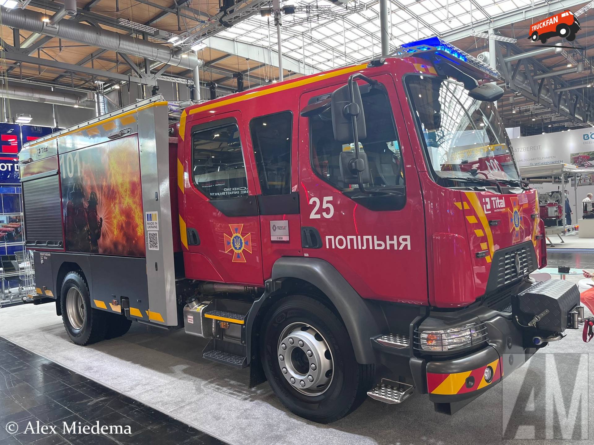 Renault D-serie vrachtwagen opgesteld door Tital