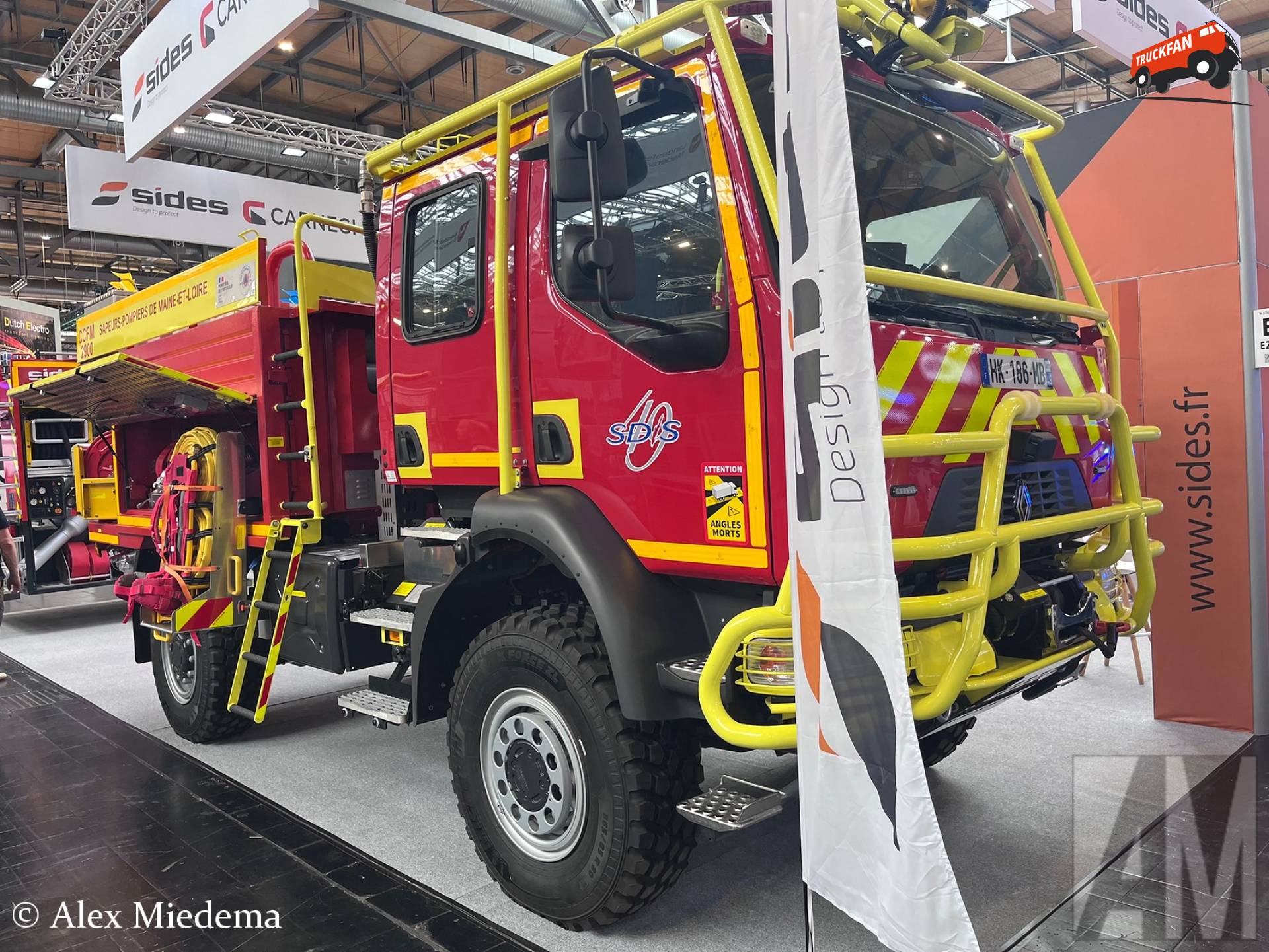 Renault D-serie brandweerwagen uit Maine-et-Loire