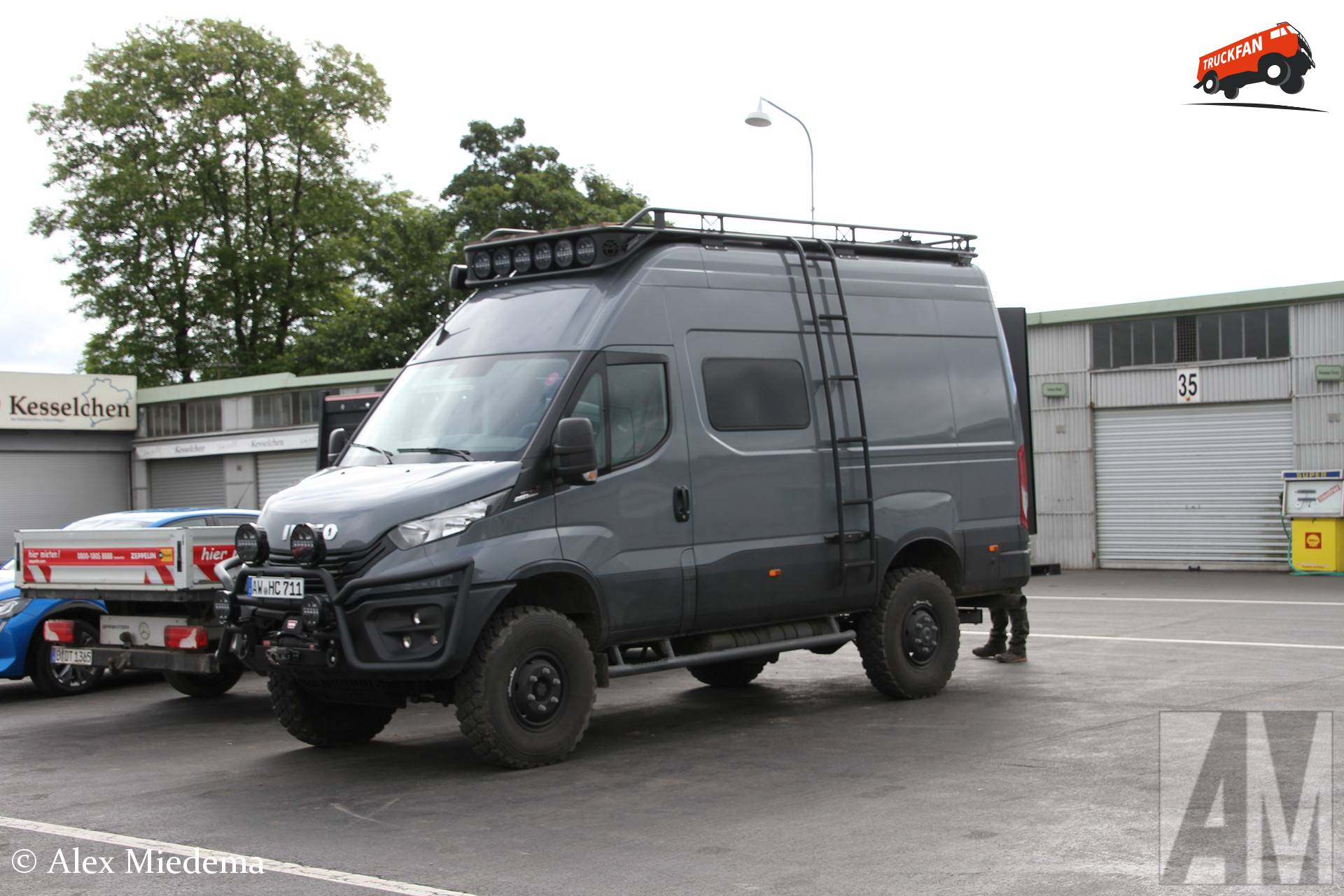 Iveco Daily expedition vehicle at Nürburgring Classic