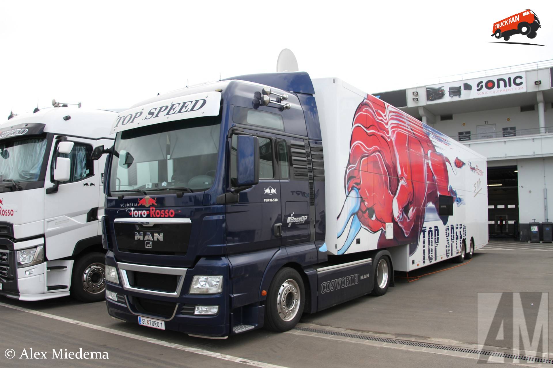 Scuderia Toro Rosso MAN TGX paddockfoto Nürburgring