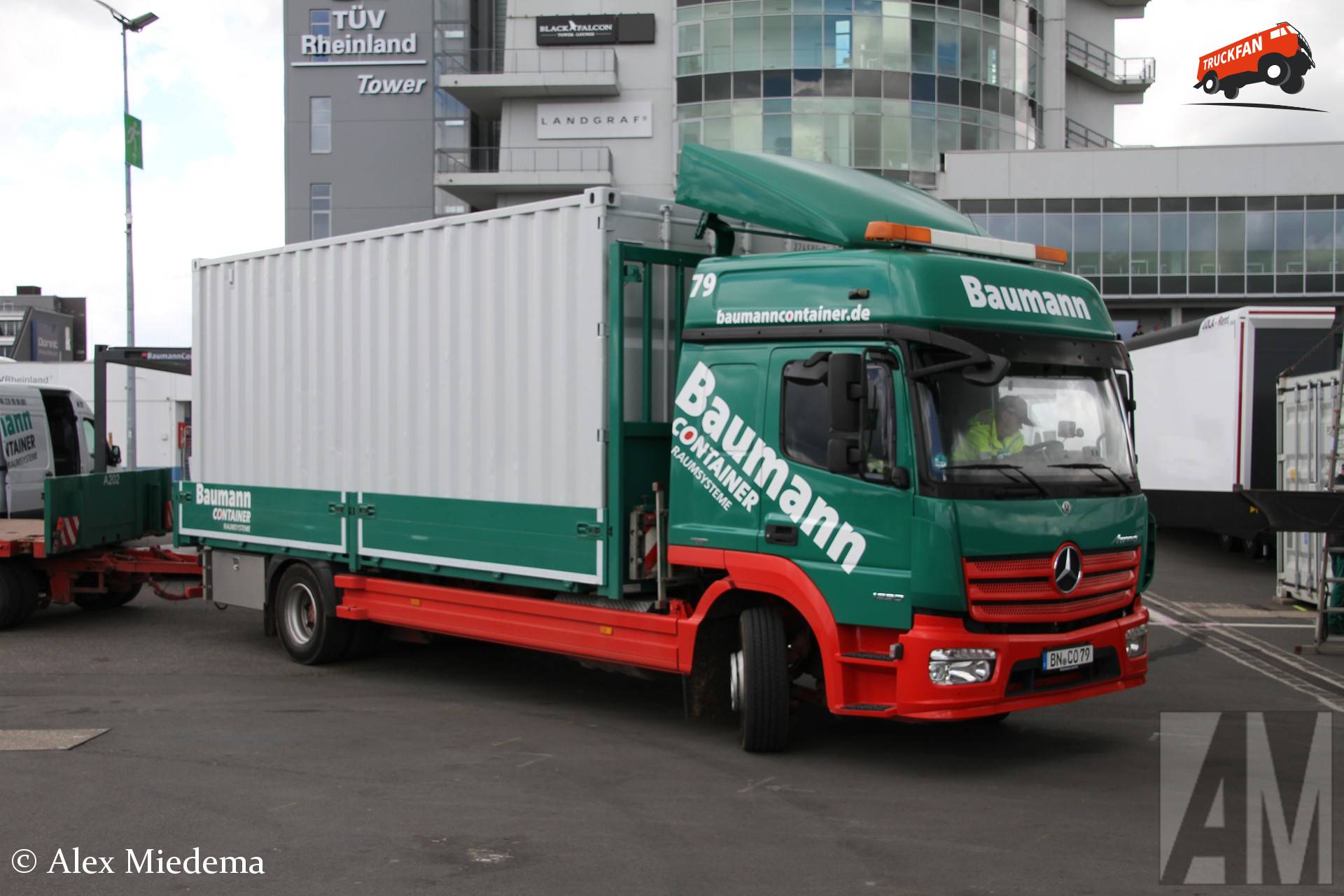 Mercedes-Benz Atego vrachtwagen van Baumann Container op Nürburgring