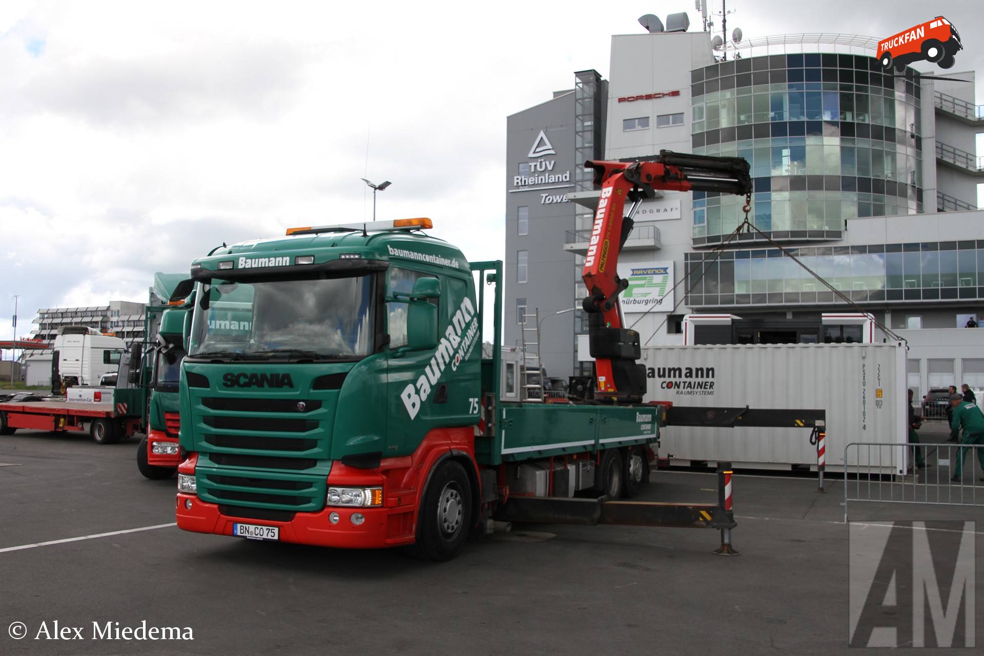Scania Streamline vrachtwagen van Baumann Container op Nürburgring Classic