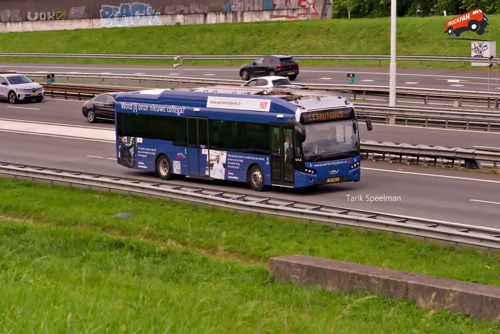 1454, VDL Citea SLF-120 Electric van de RET (Lesautobus)