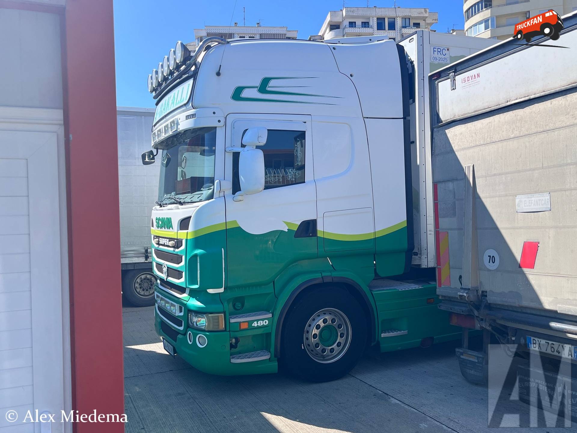 Scania R480 ex The Greenery truck registered in Albania