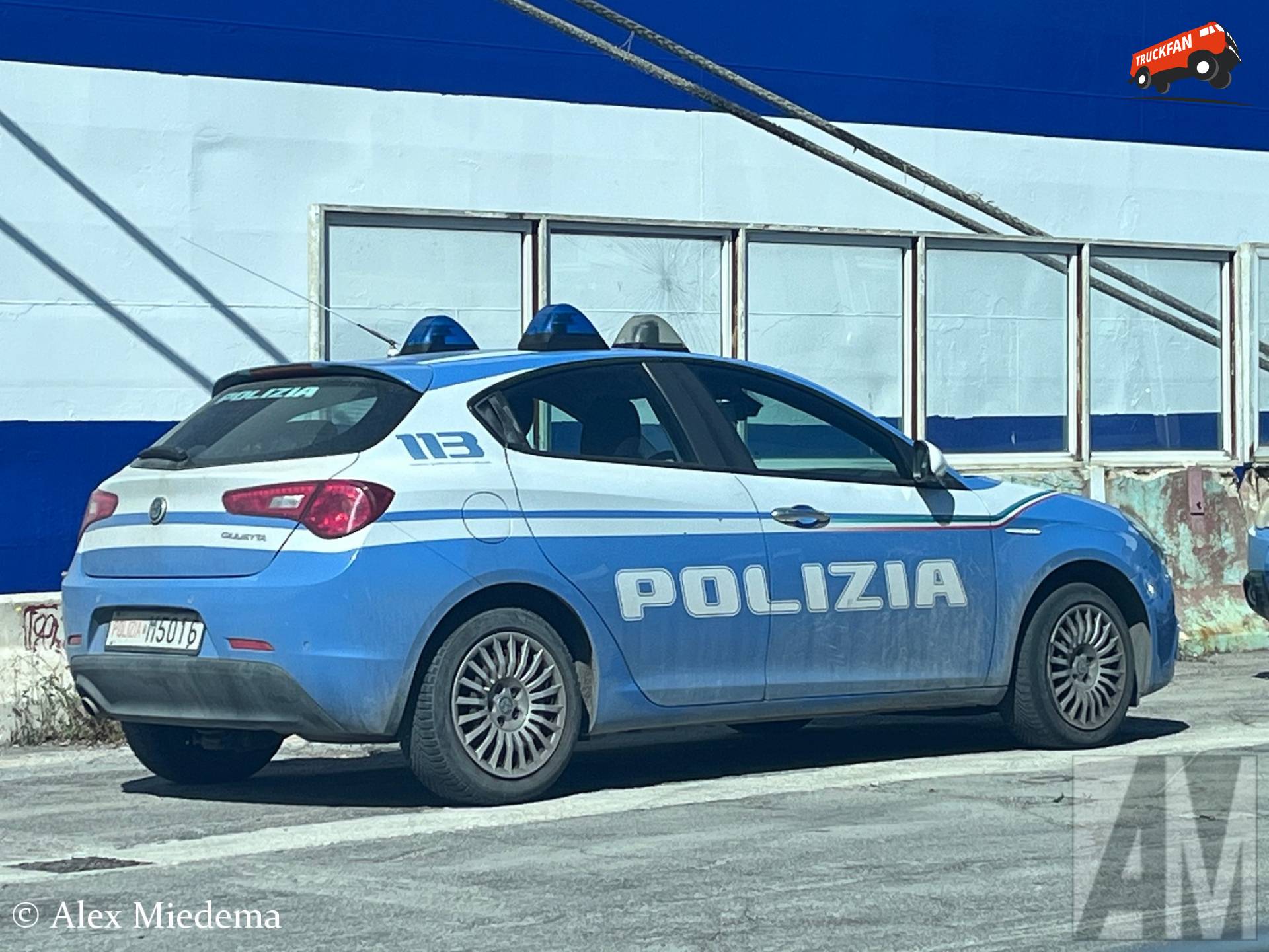 Alfa Romeo Giulietta Polizia in Bari Italië