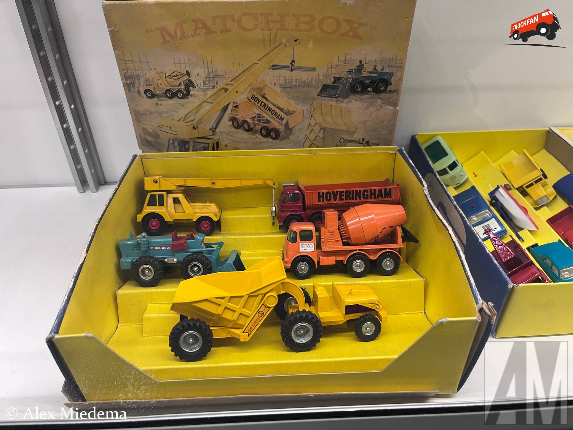Matchbox bouwmachine set in originele doos