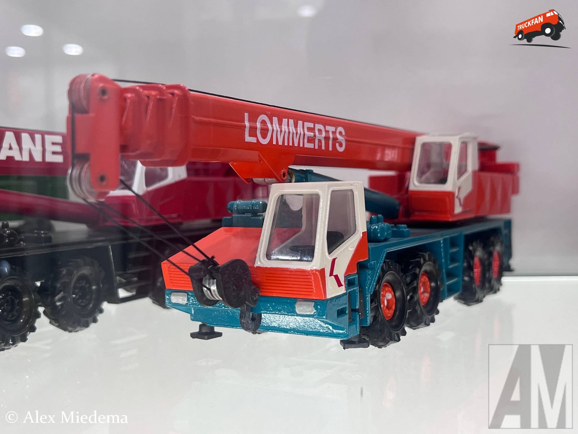 Model van een Lommerts kraan in Ebianum Baggermuseum