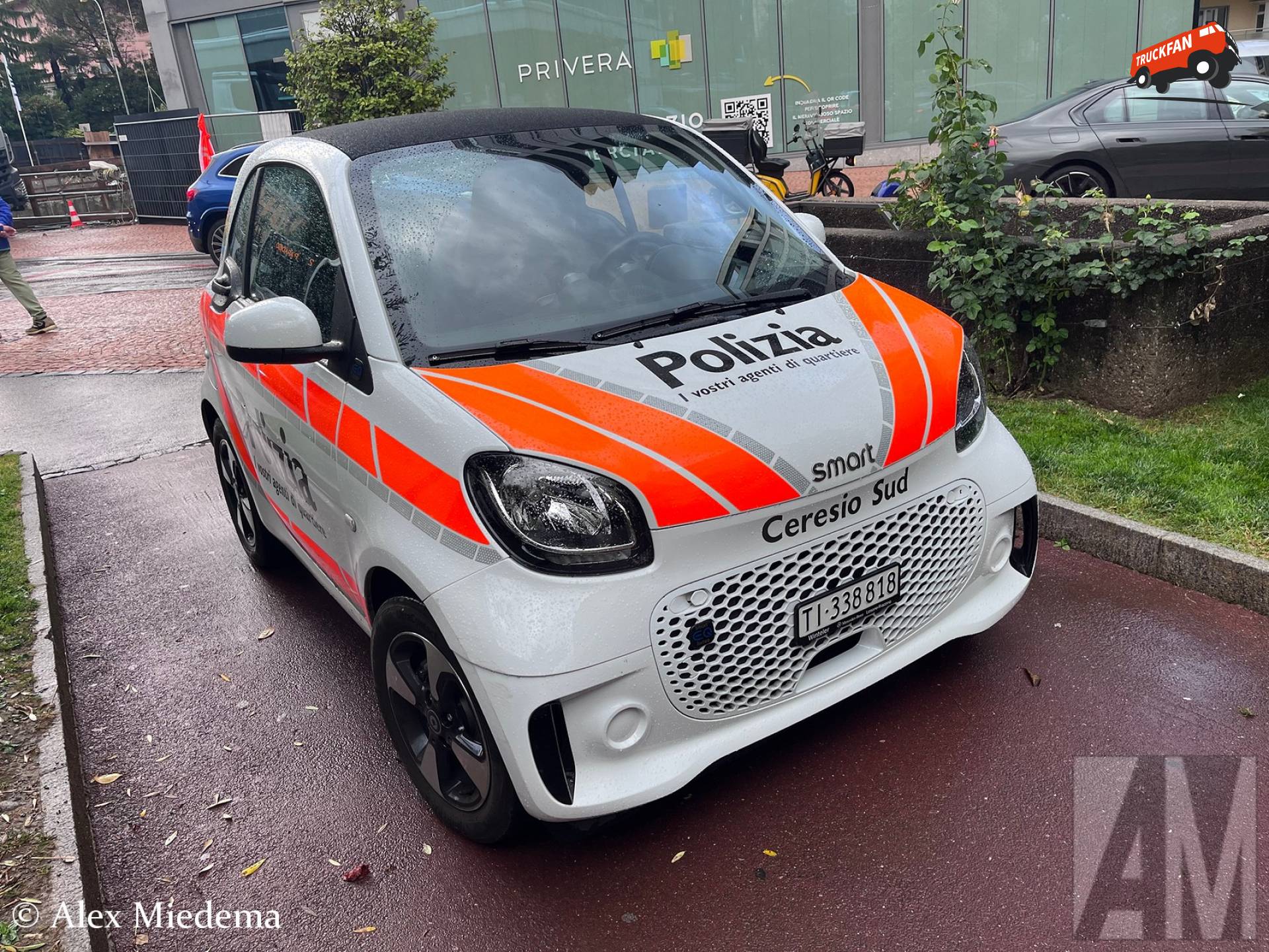 Smart ForTwo van Polizia Ceresio Sud in Lugano