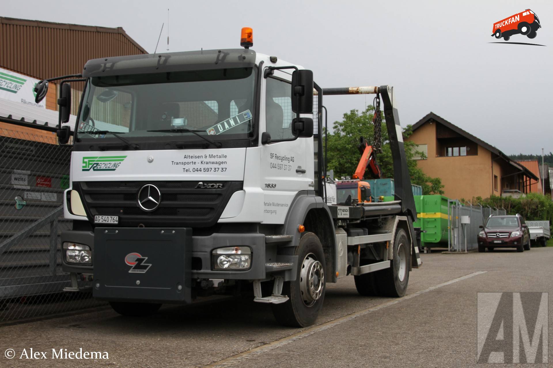 Mercedes-Benz Axor 1833 truck in Fisibach, Switzerland