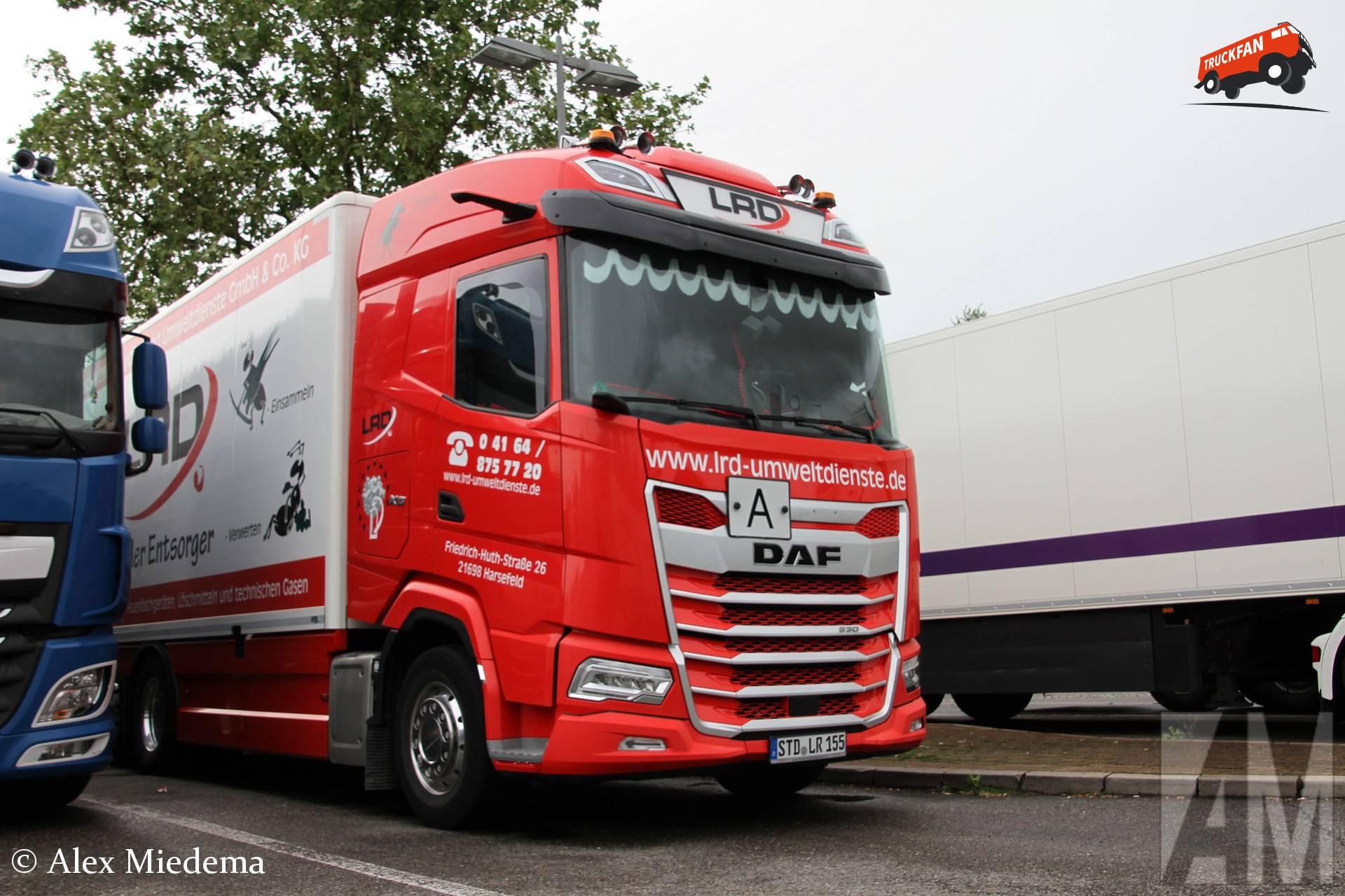 DAF XG van LRD langs de Autobahn