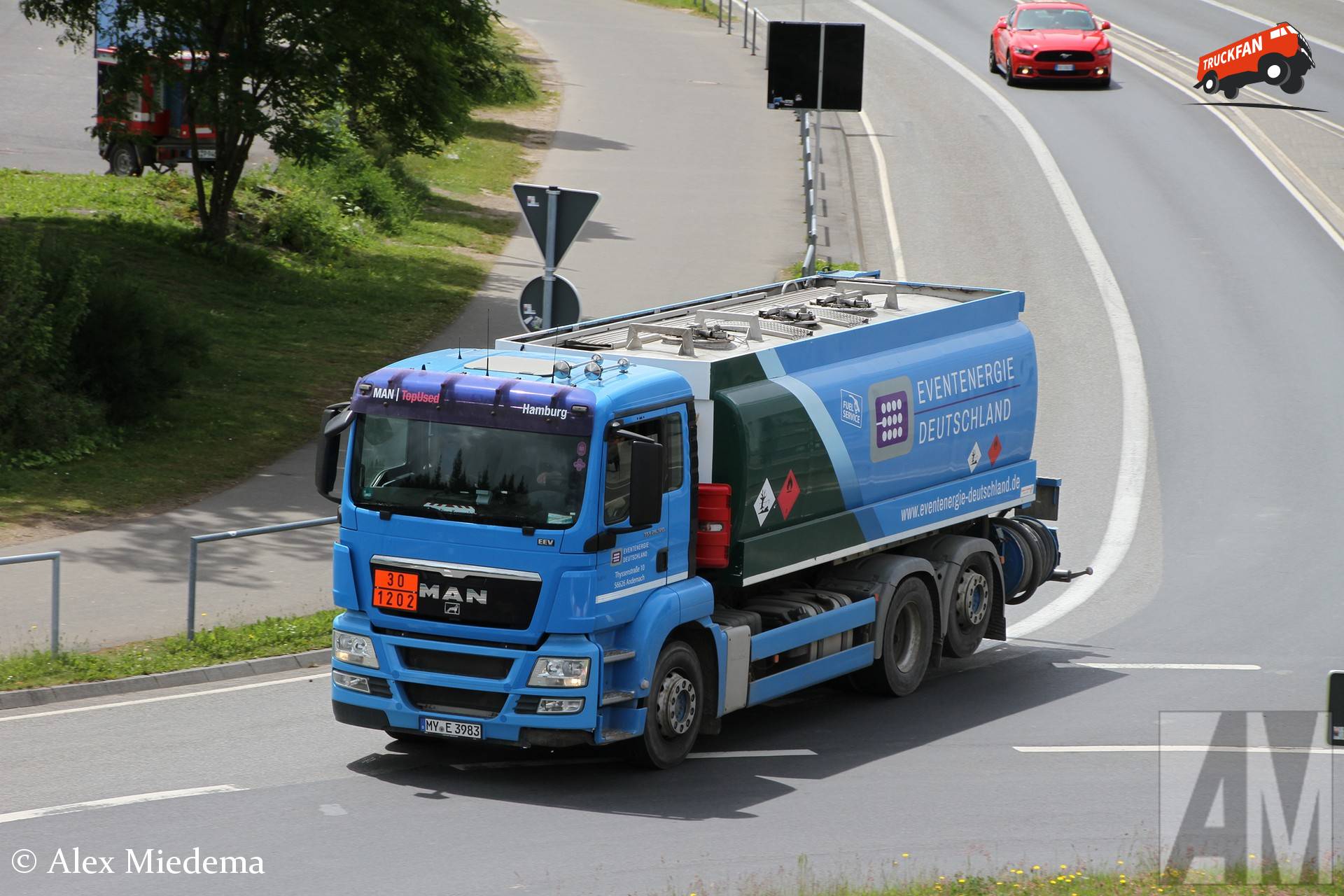 MAN TGS 26.320 EEV tanker truck at Nürburgring Boulevard