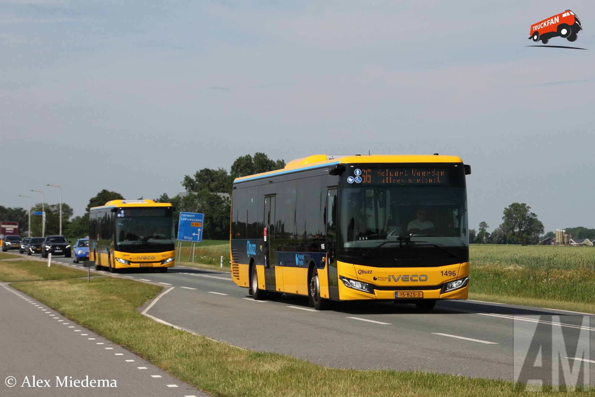 Iveco Crossway Low Entry bus nummer 1496 op N357