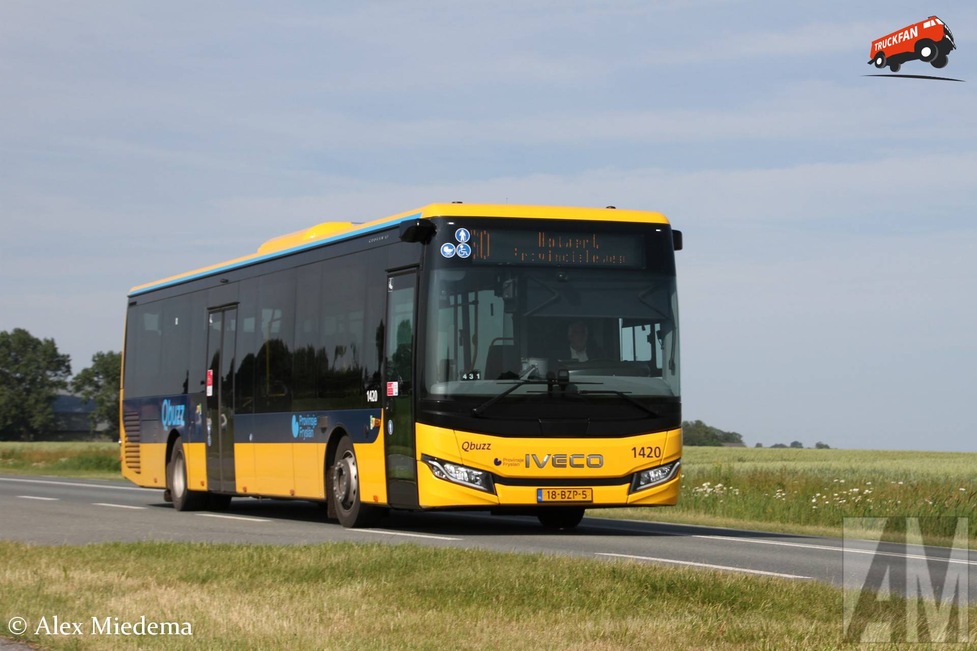 Iveco Crossway bus nummer 1420 op N357