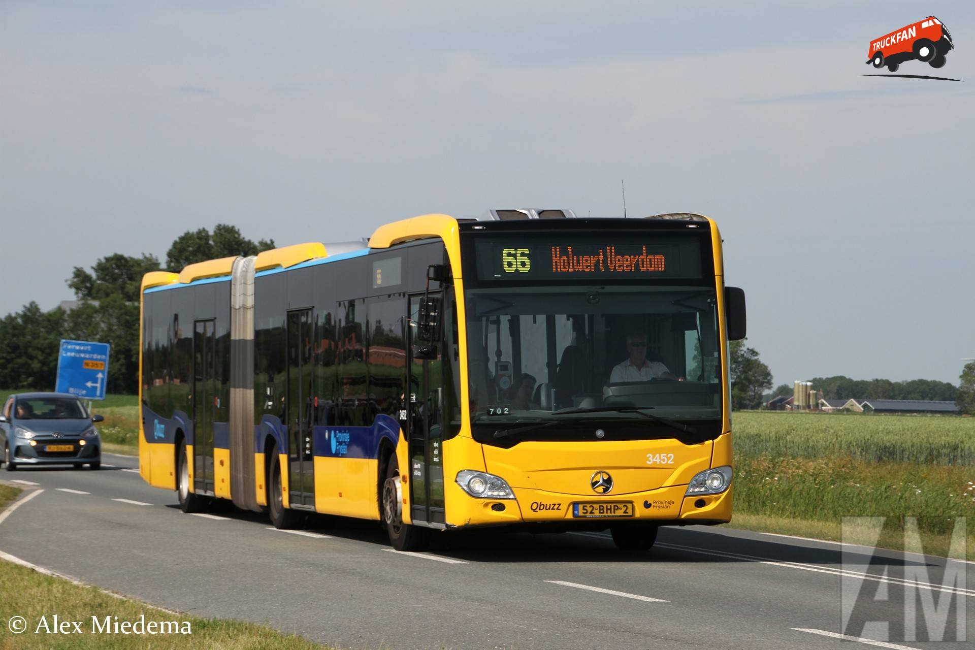 Mercedes-Benz Citaro G bus nummer 3452 op N357