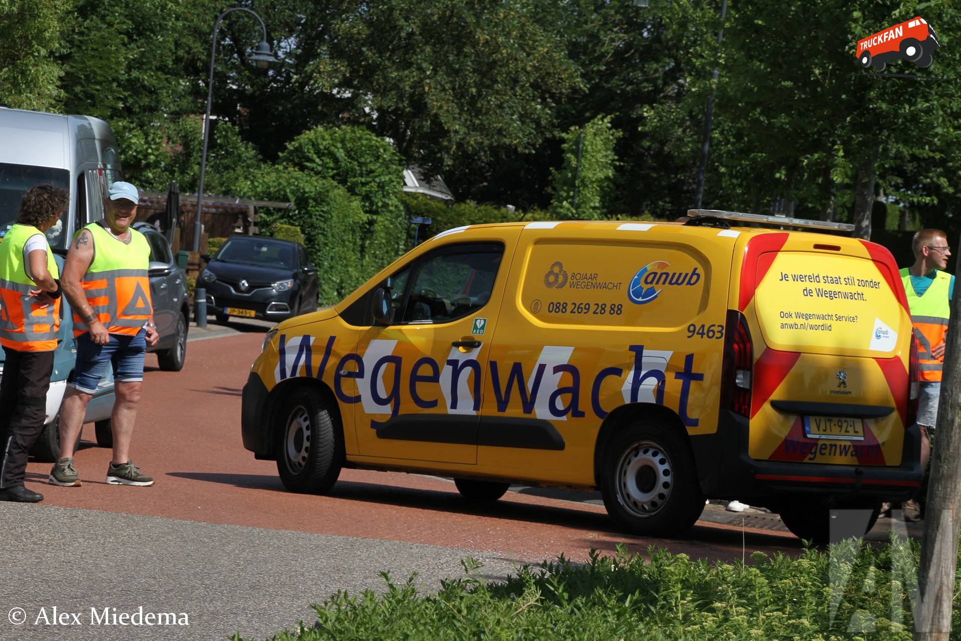 ANWB Peugeot Partner wagenparknummer 9463 in Ginnum