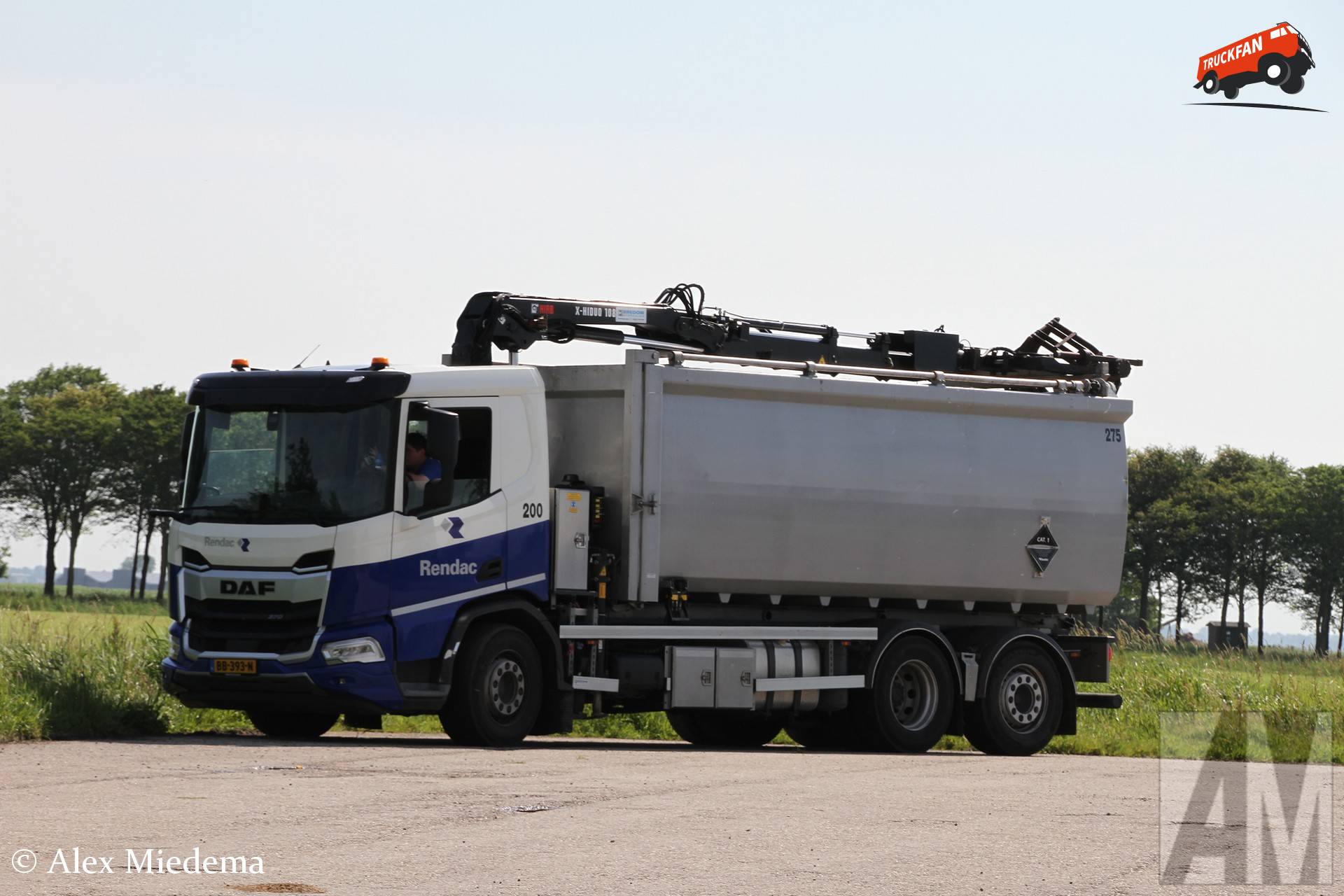 DAF XD vrachtwagen van Rendac in Hegebeintum