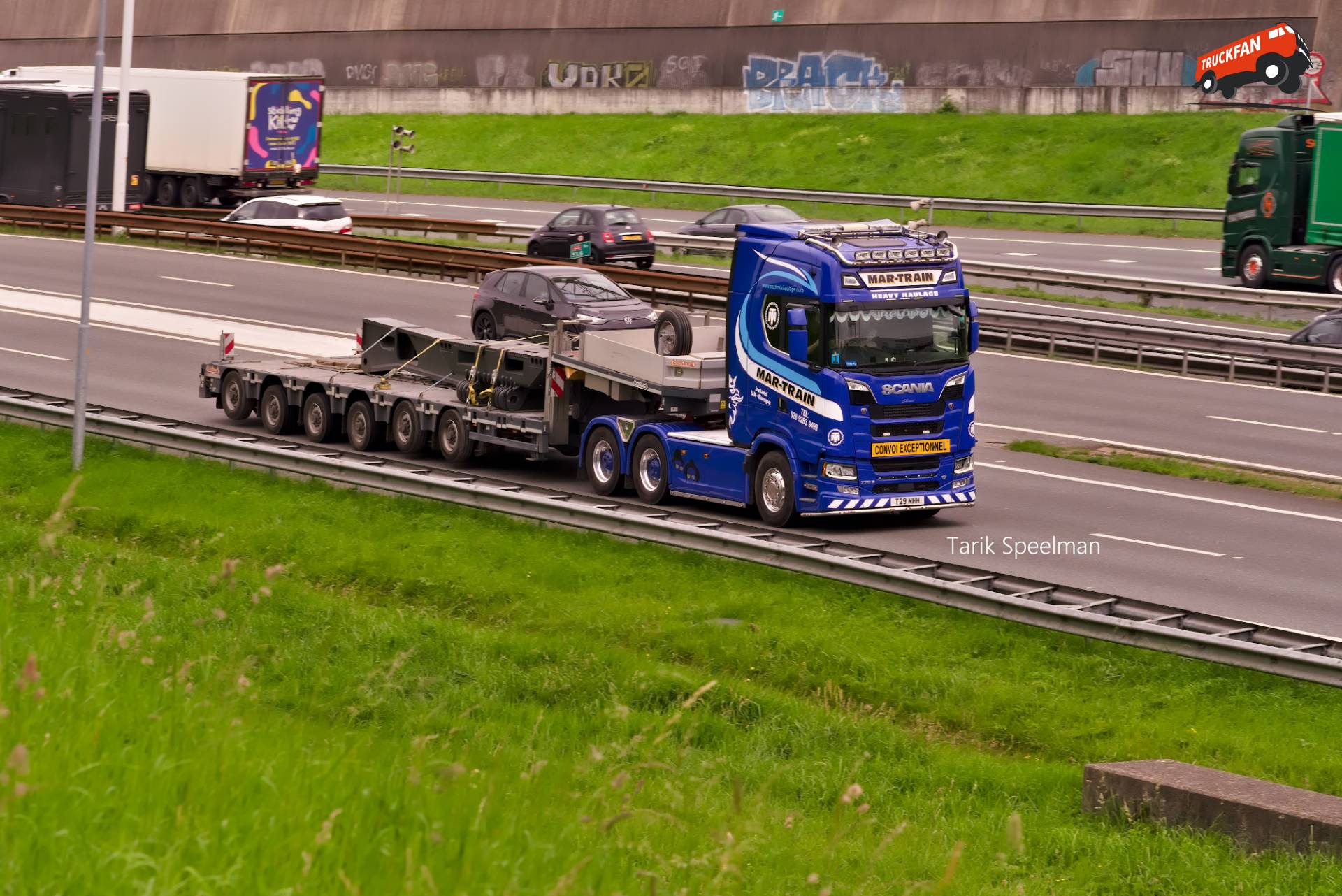 Scania 770S zwaartransport truck op A16