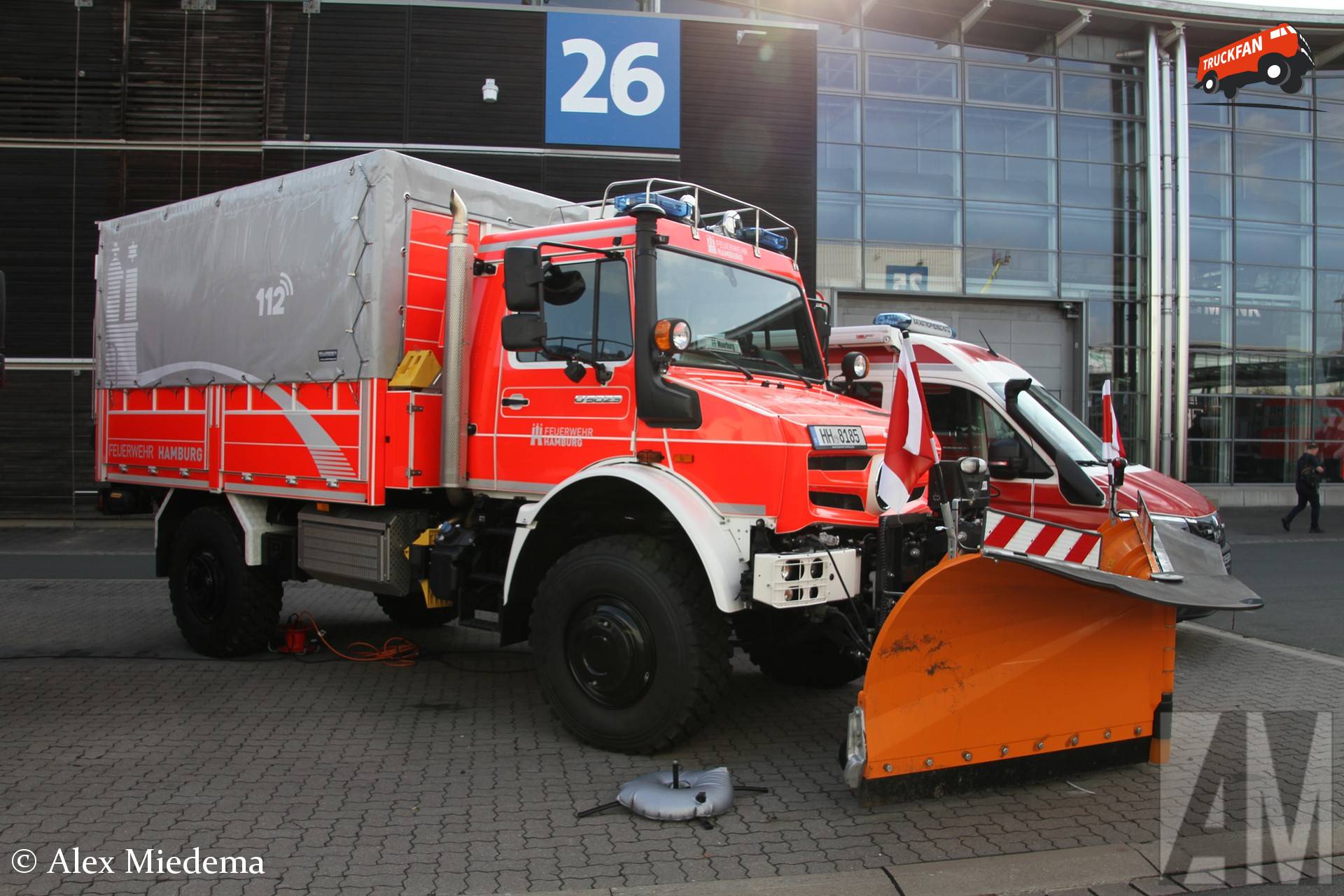 Feuerwehr Hamburg Unimog U5023 op Interschutz 2026