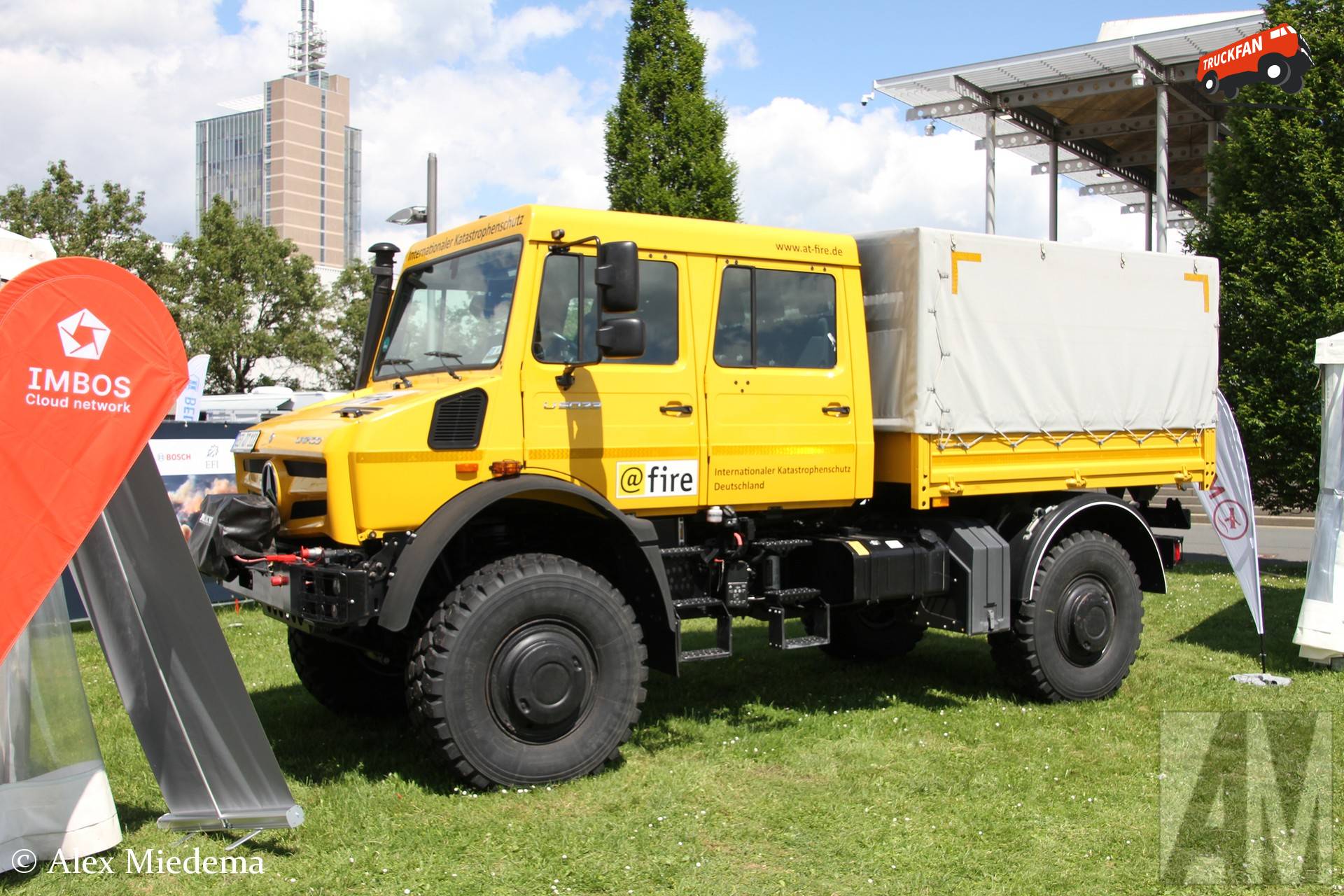 Unimog U5023 bij Interschutz 2026 Messe Hannover