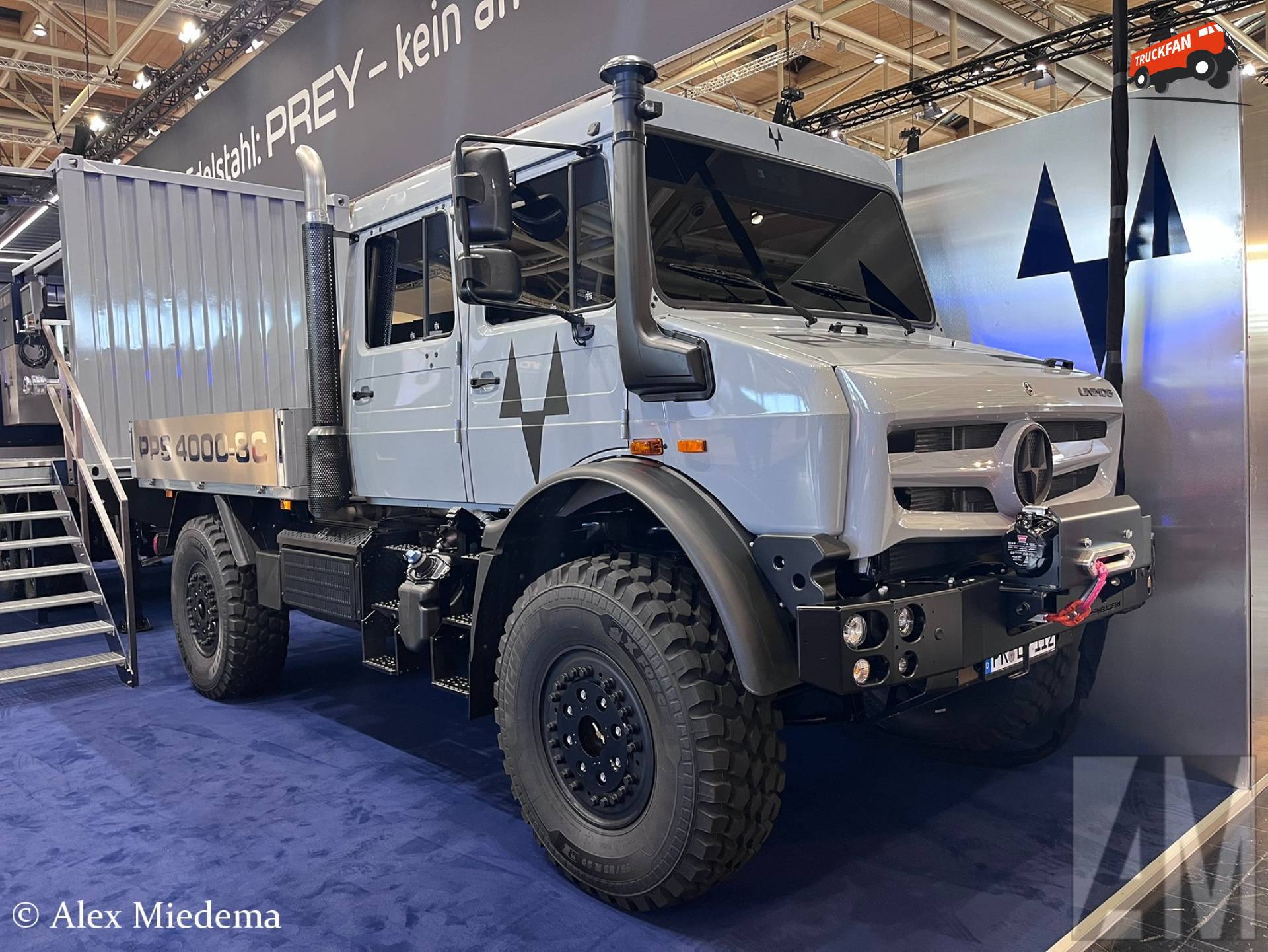 Unimog met brandweerpomp test systeem op Interschutz 2026