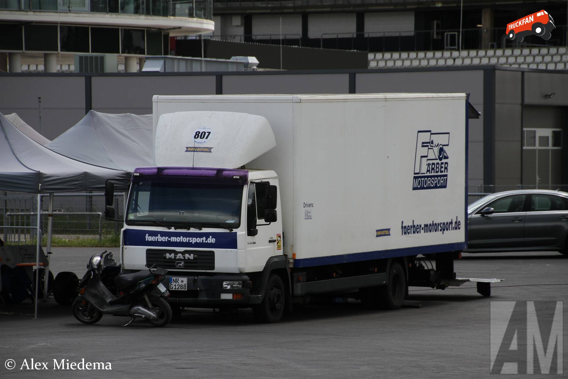 Racetransporter MAN LE 12.160 bij Nürburgring Classic 2026