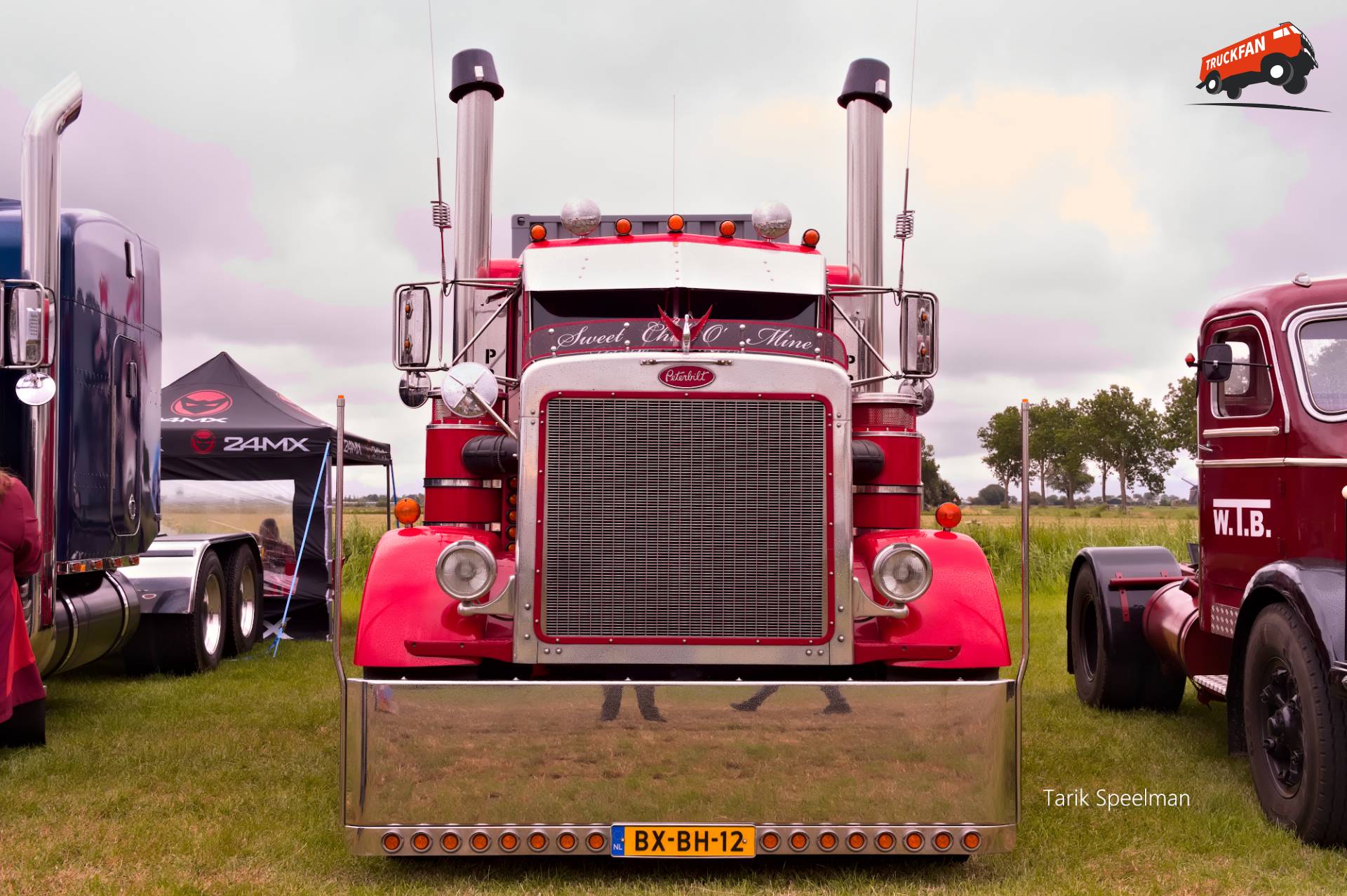 Peterbilt 359 truck with Dutch license plate BX-BH-12