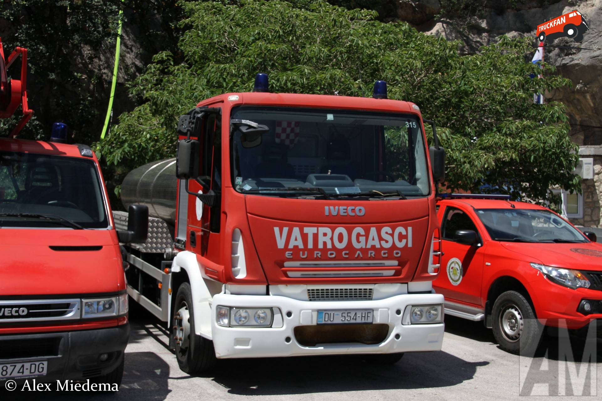 Iveco Eurocargo brandweerwagen in Zaton Kroatië