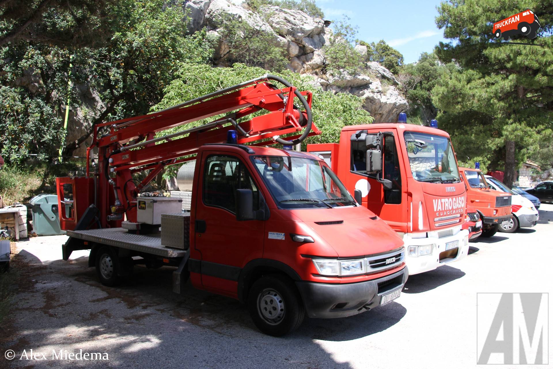 Iveco Daily hoogwerker van Dobrovoljno Vatrogasno Društvo Dubrovnik Zaton