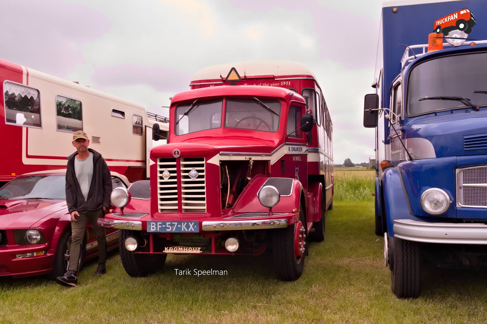 Kromhout V6T camper van Spaansen in Hensbroek