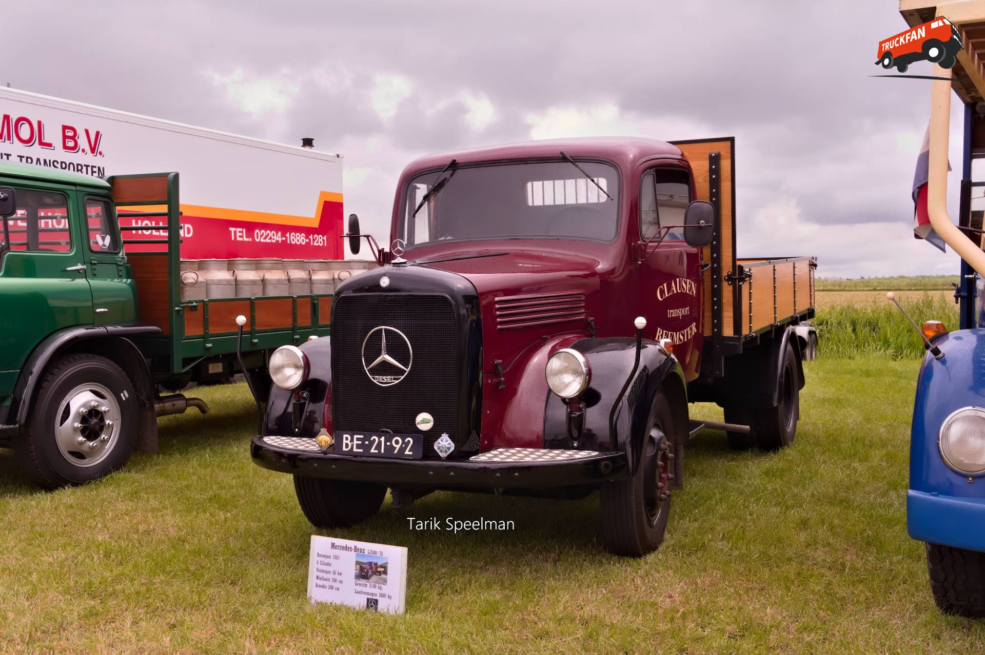 Mercedes-Benz L3500 met kenteken BE-21-92