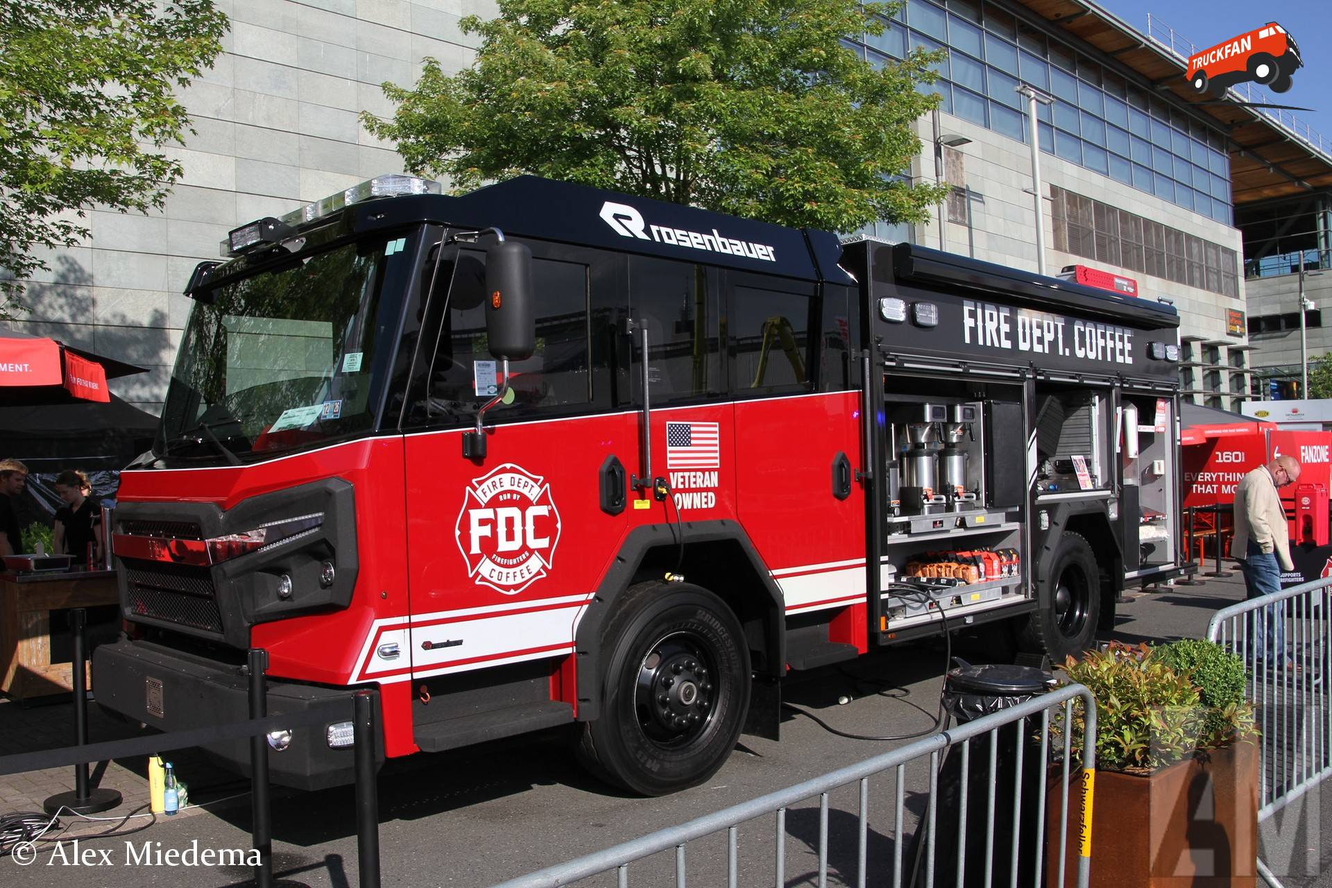 Rosenbauer Avenger 'foodtruck' van Fire Dept. Coffee