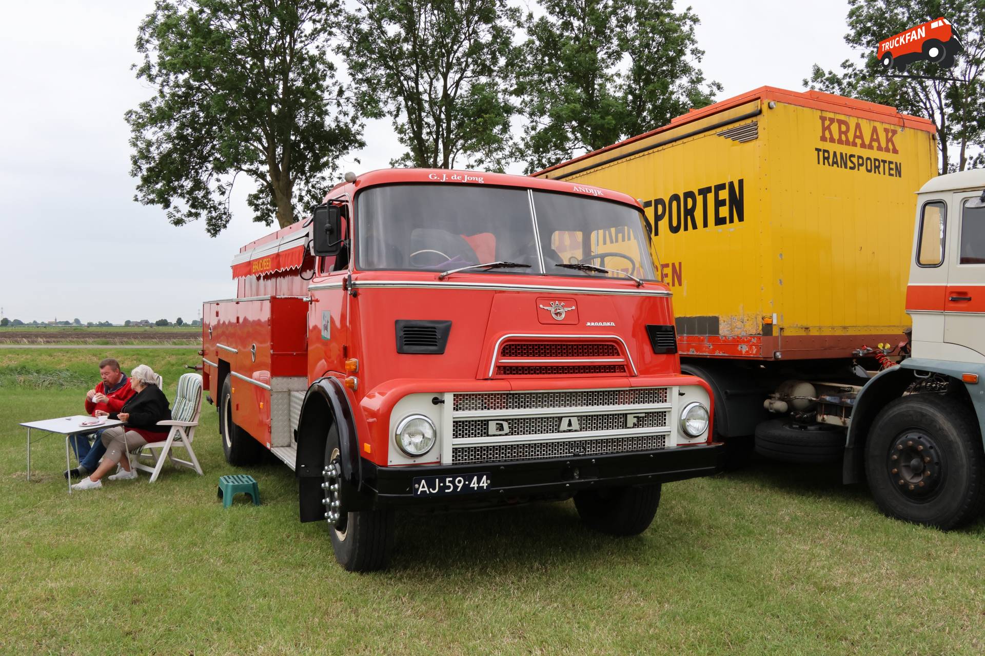 DAF 2200 truck at historisch festival