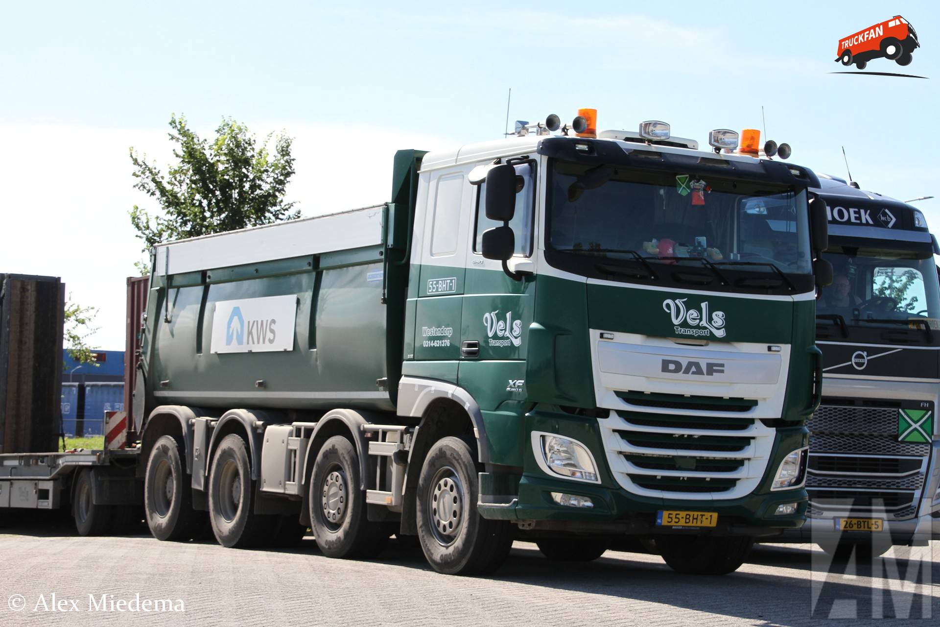 DAF XF Euro 6 vrachtwagen van Vels Transport
