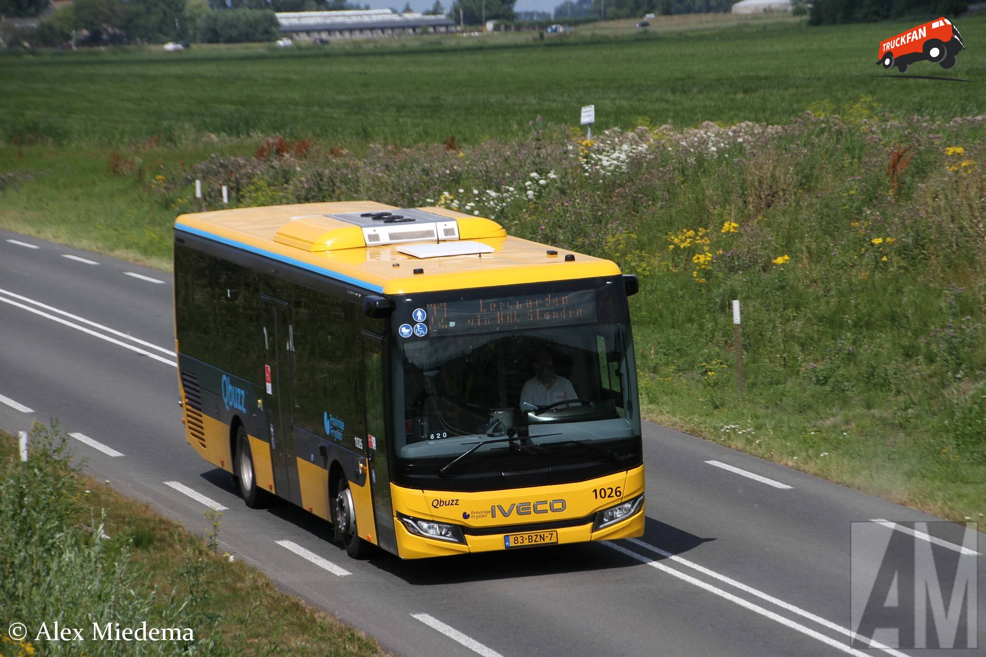 Iveco Crossway bus line 72 near Stiens and Bitgummole