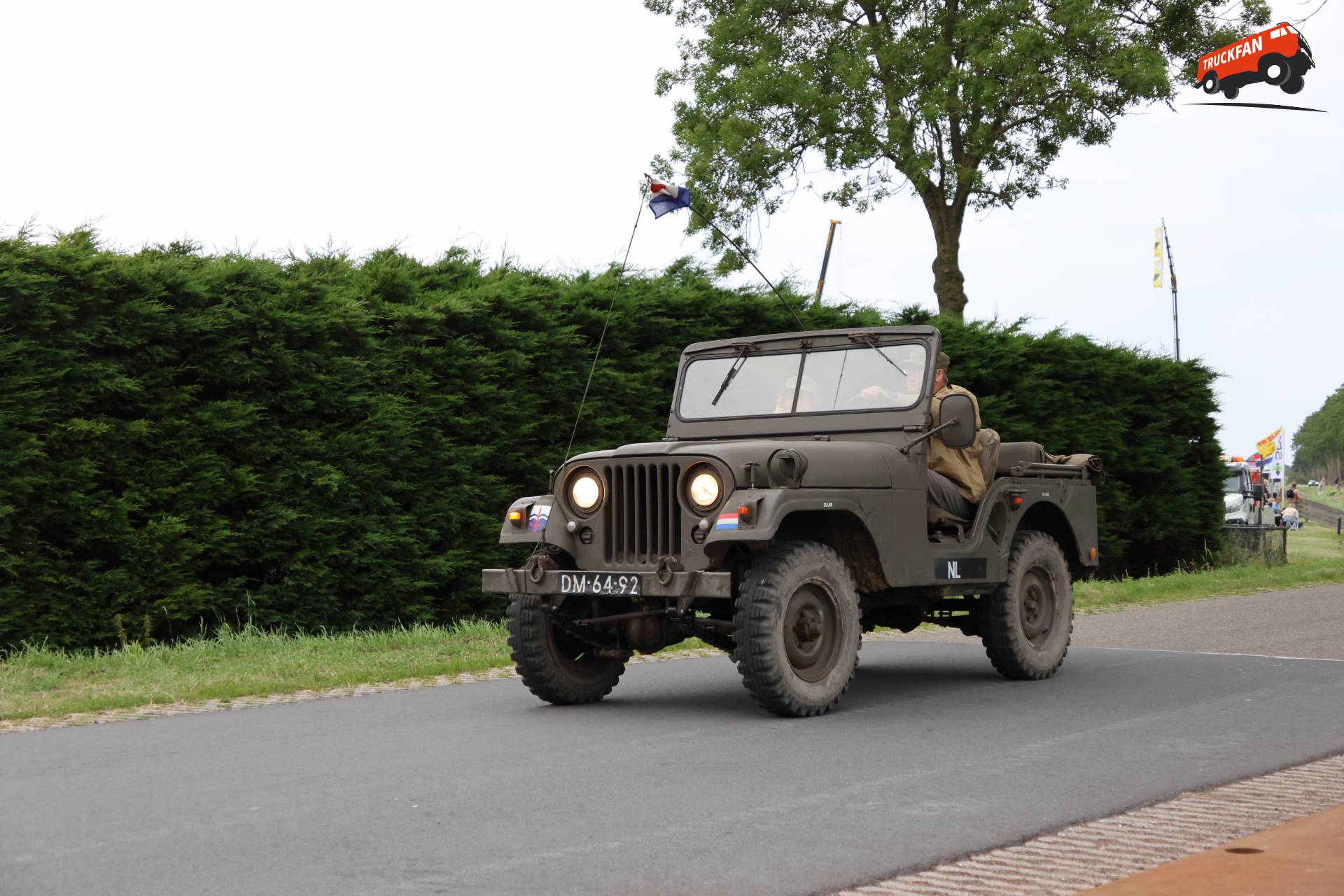 NEKAF M38A1 op historisch festival in Hensbroek