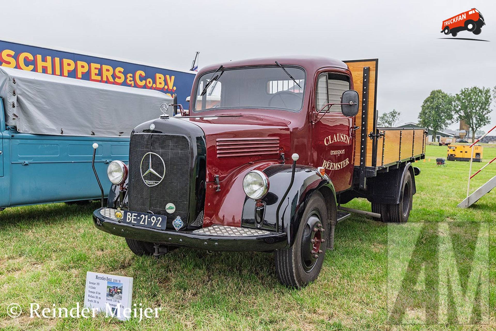 Mercedes-Benz L3500 bij Oldtimerdei Nijlân
