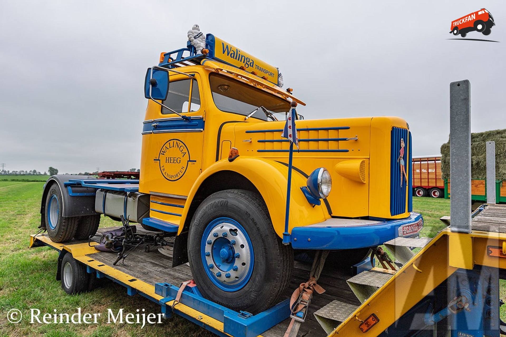 Scania-Vabis van Walinga bij Oldtimerdei Nijlân
