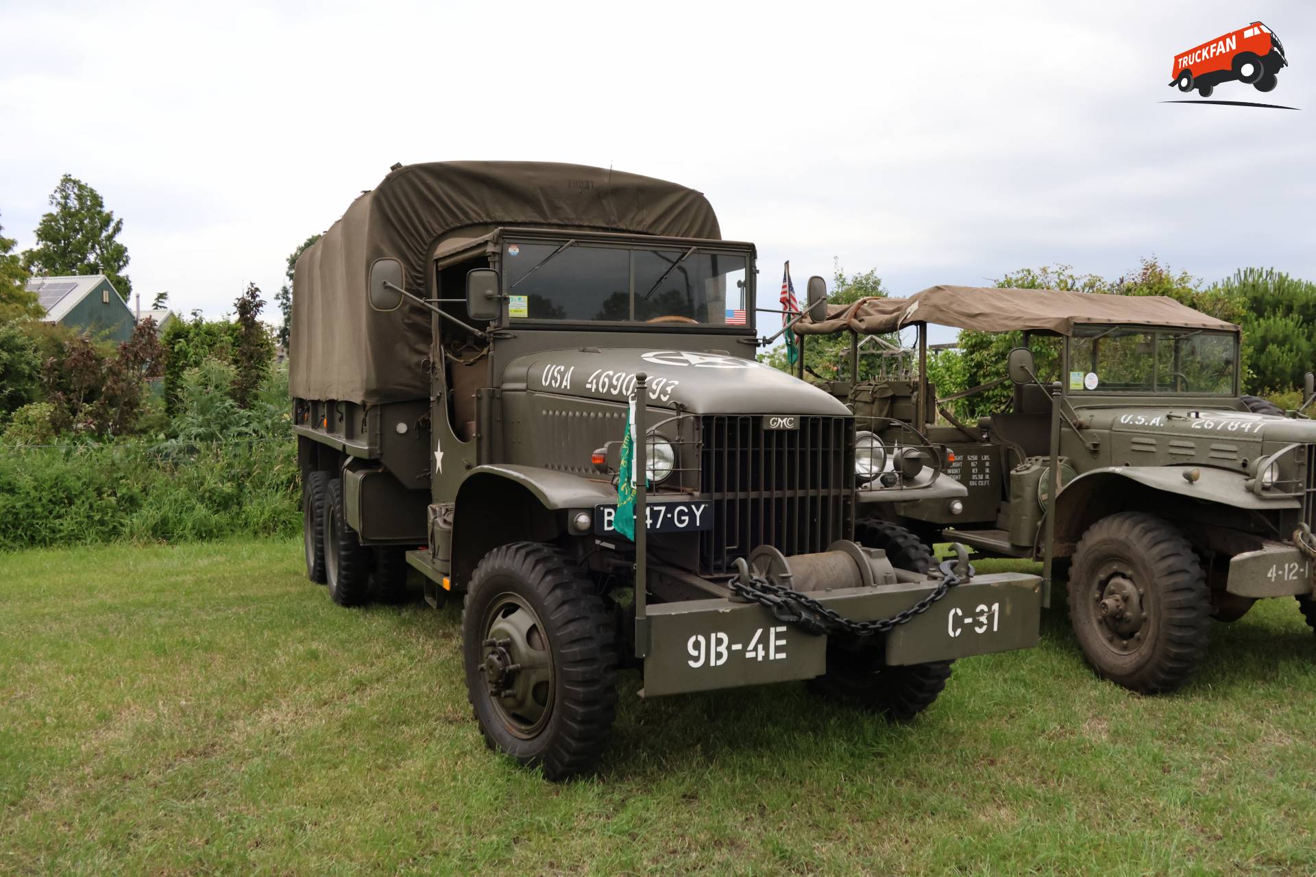 GMC CCKW-353 (Jimmy) op Historisch Festival in Hensbroek