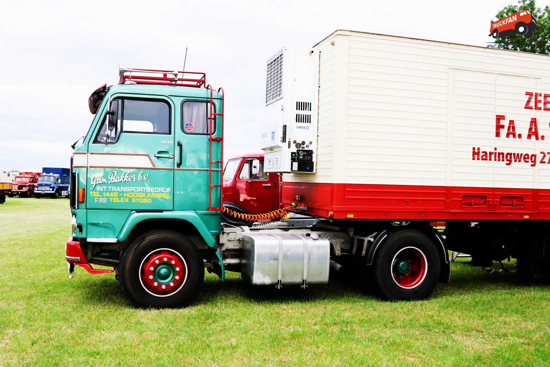 Volvo F88 truck at Historisch Festival in Hensbroek