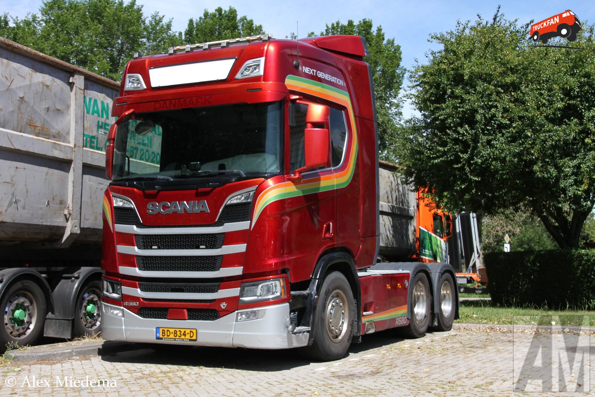 Geïmporteerde Scania R580 uit Denemarken