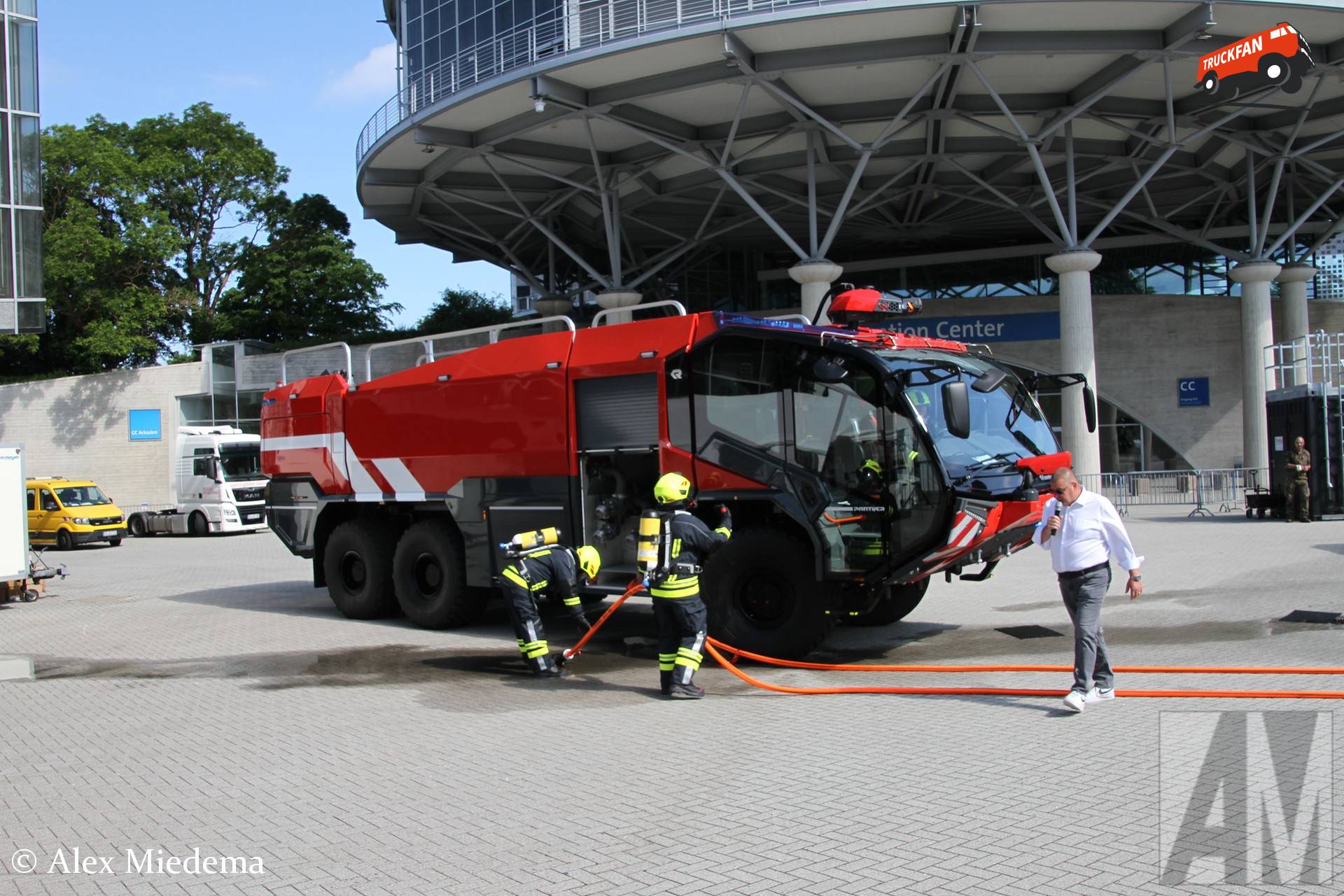 Rosenbauer Panther demonstration at Hannover Trade Fair