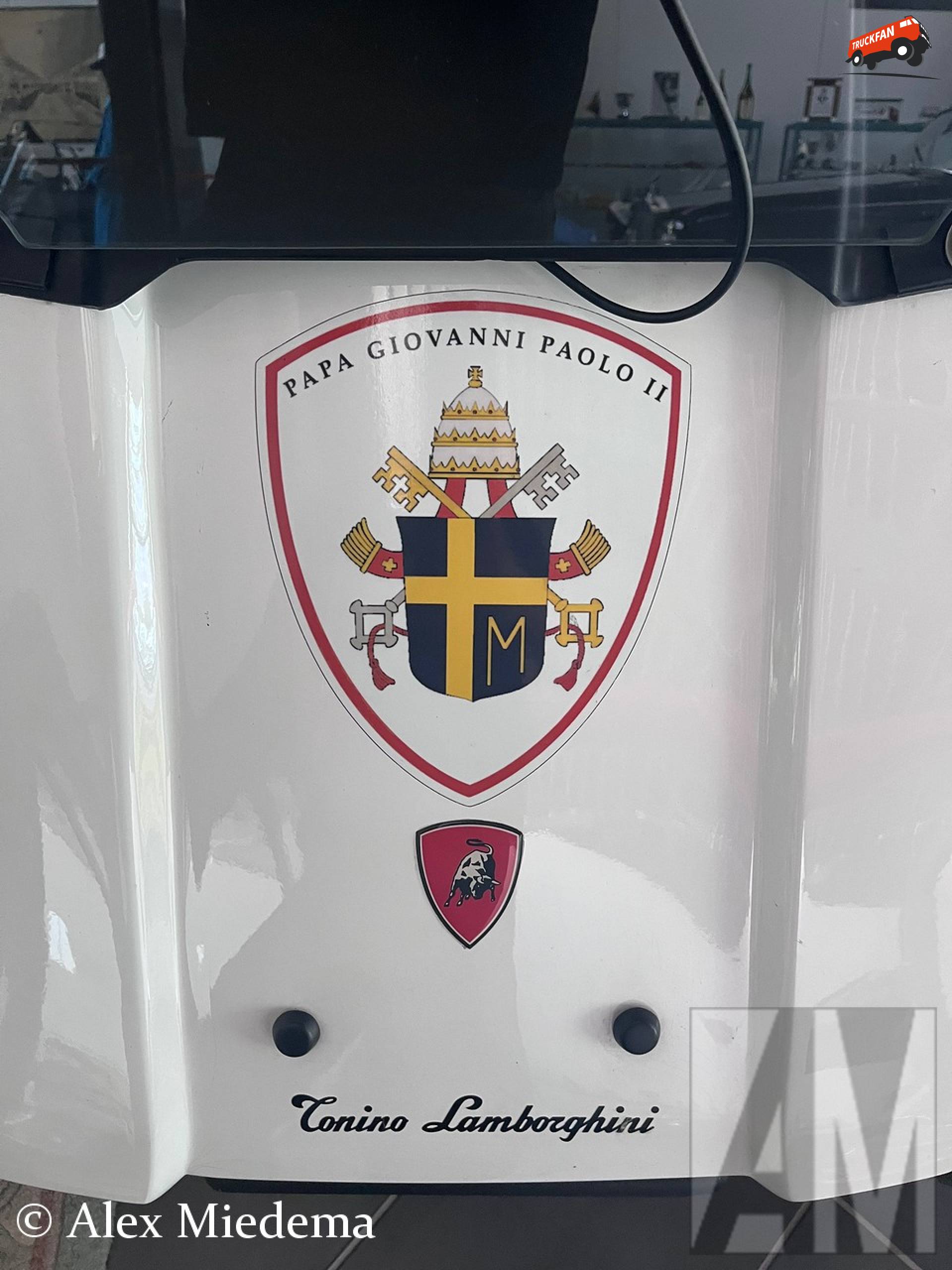 Tonino Lamborghini pausmobiel in Museo Ferruccio Lamborghini