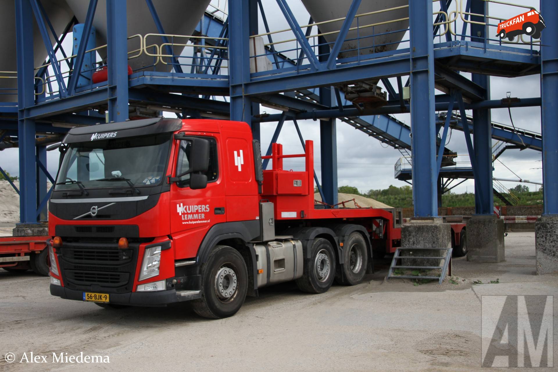 Volvo FM vrachtwagen van Kuipers Lemmer in Markelo