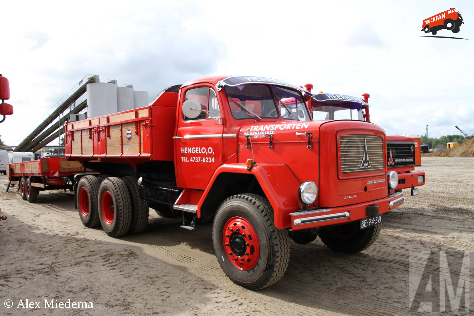 Magirus-Deutz Saturn 150D21 6x6 AK met Netam kipper